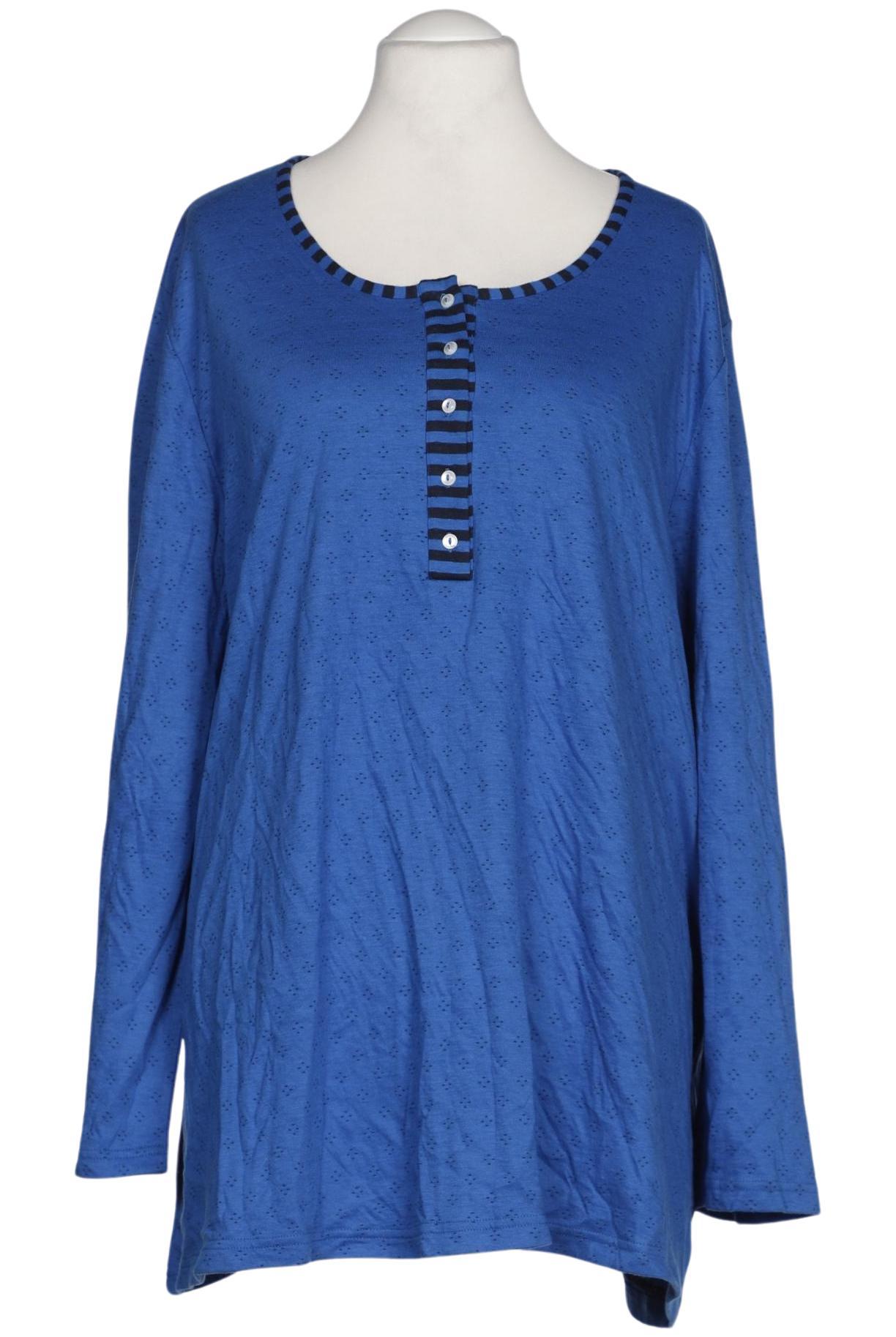 

Pure by Ulla Popken Damen Langarmshirt, blau, Gr. 54