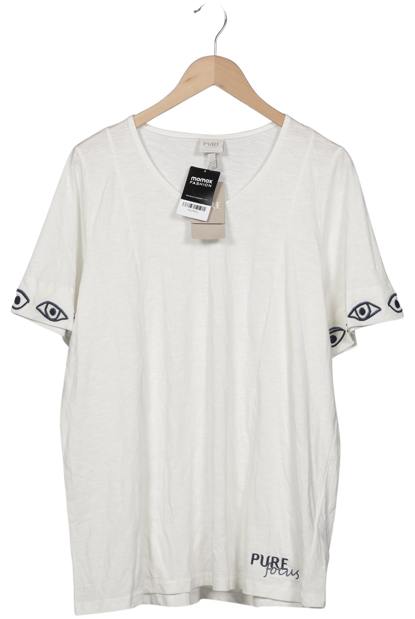 

Pure by Ulla Popken Damen T-Shirt, cremeweiß, Gr. 42