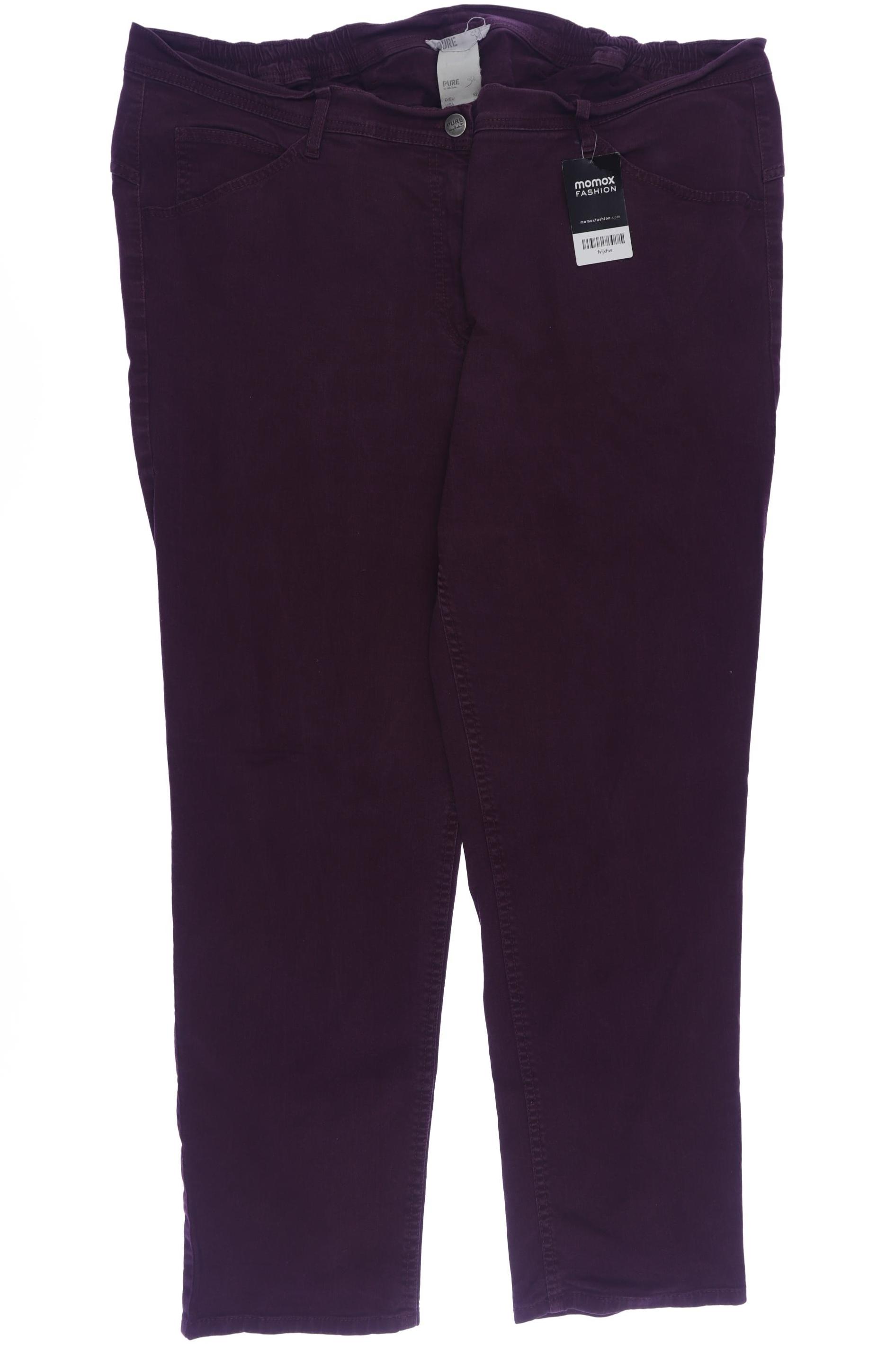 

Pure by Ulla Popken Damen Jeans, bordeaux, Gr. 52