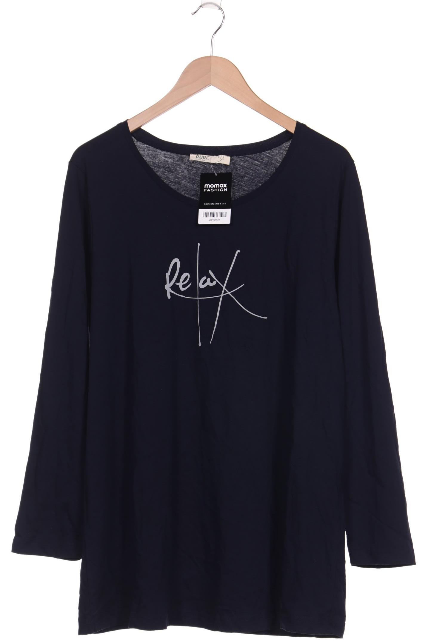 

Pure by Ulla Popken Damen Langarmshirt, marineblau