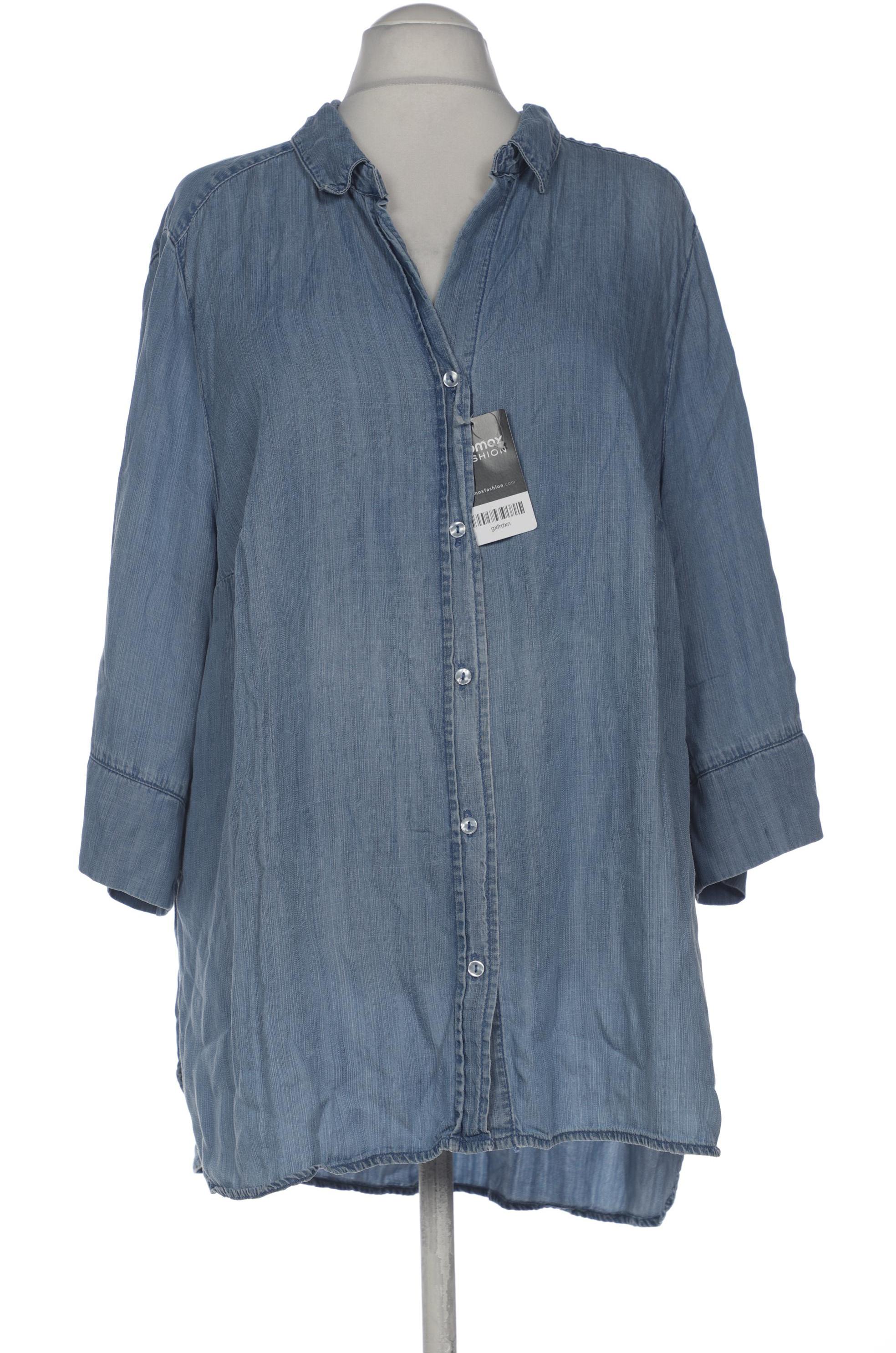 

Pure by Ulla Popken Damen Bluse, blau, Gr. 56
