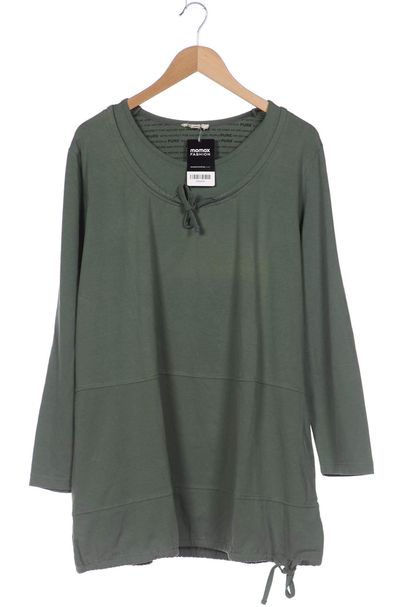 

Pure by Ulla Popken Damen Langarmshirt, grün, Gr. 46