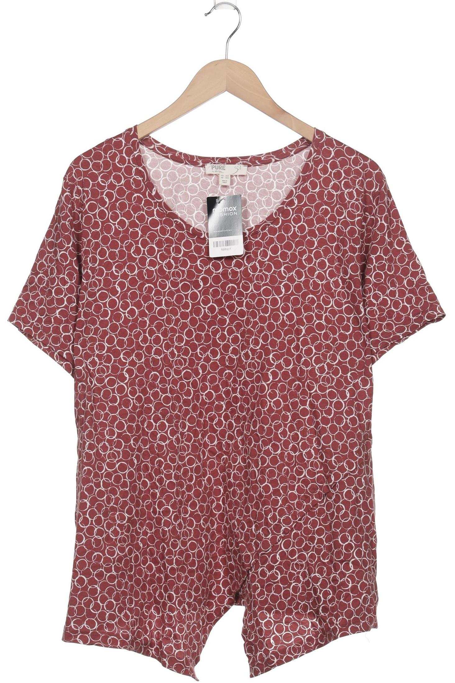 

Pure by Ulla Popken Damen T-Shirt, bordeaux, Gr. 50
