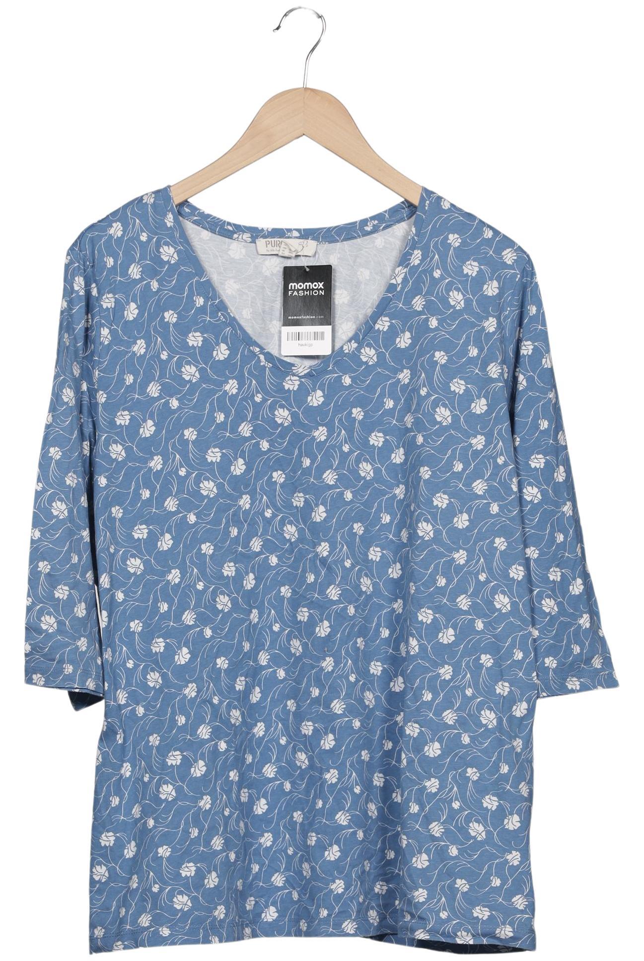 

Pure by Ulla Popken Damen Langarmshirt, hellblau, Gr. 46