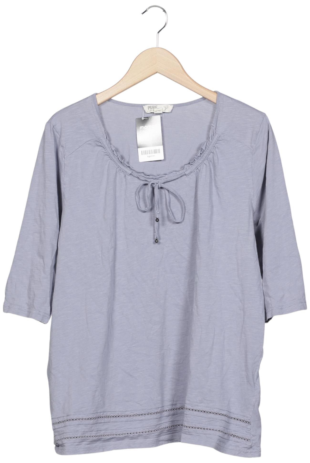 

Pure by Ulla Popken Damen Langarmshirt, hellblau, Gr. 46