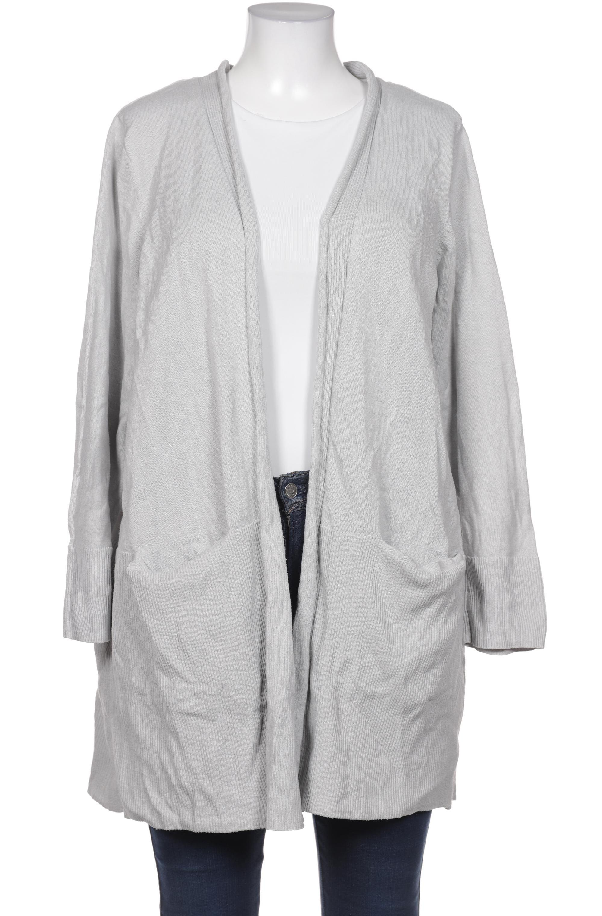 

Pure by Ulla Popken Damen Strickjacke, grau, Gr. 52