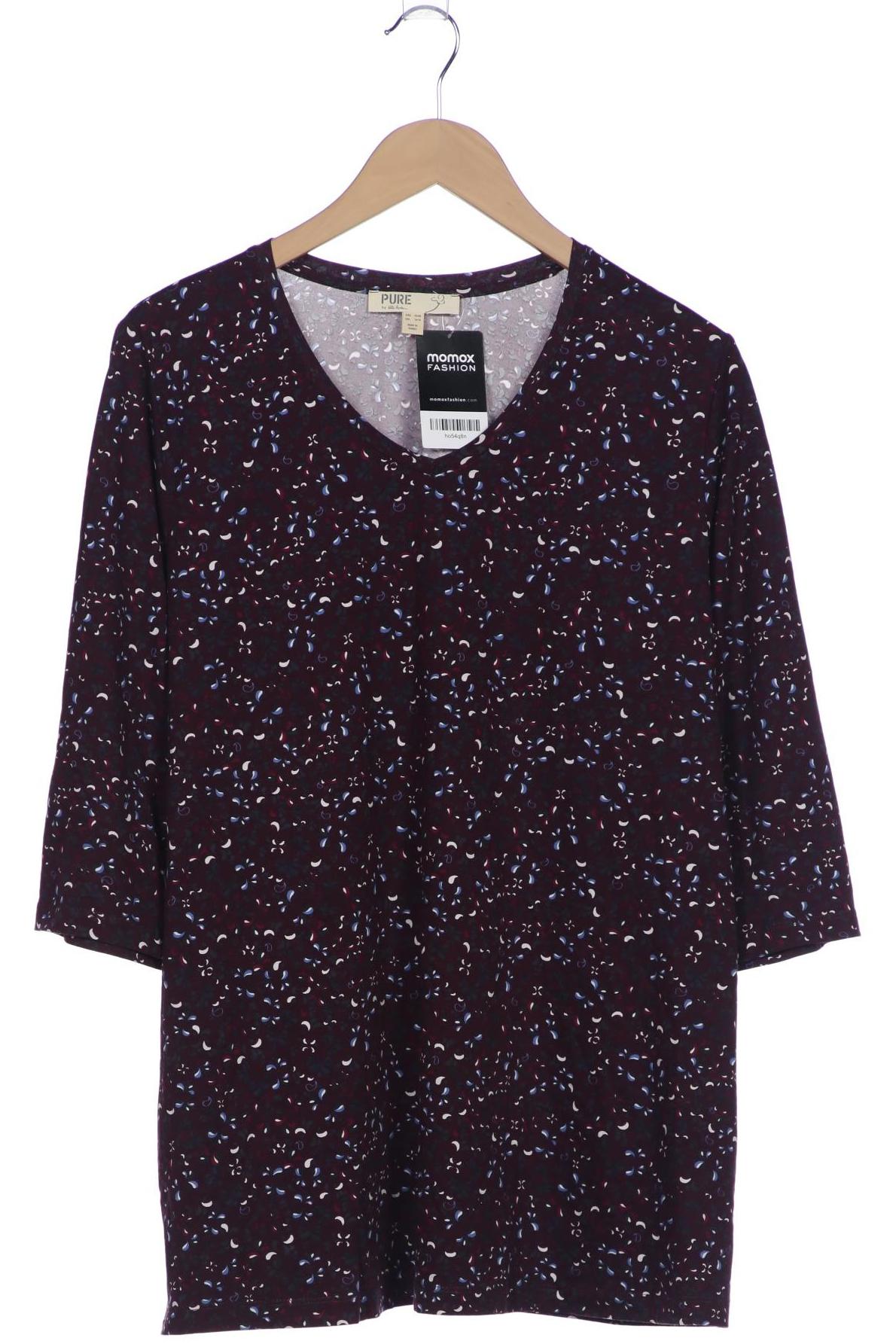 

Pure by Ulla Popken Damen Langarmshirt, bordeaux, Gr. 46