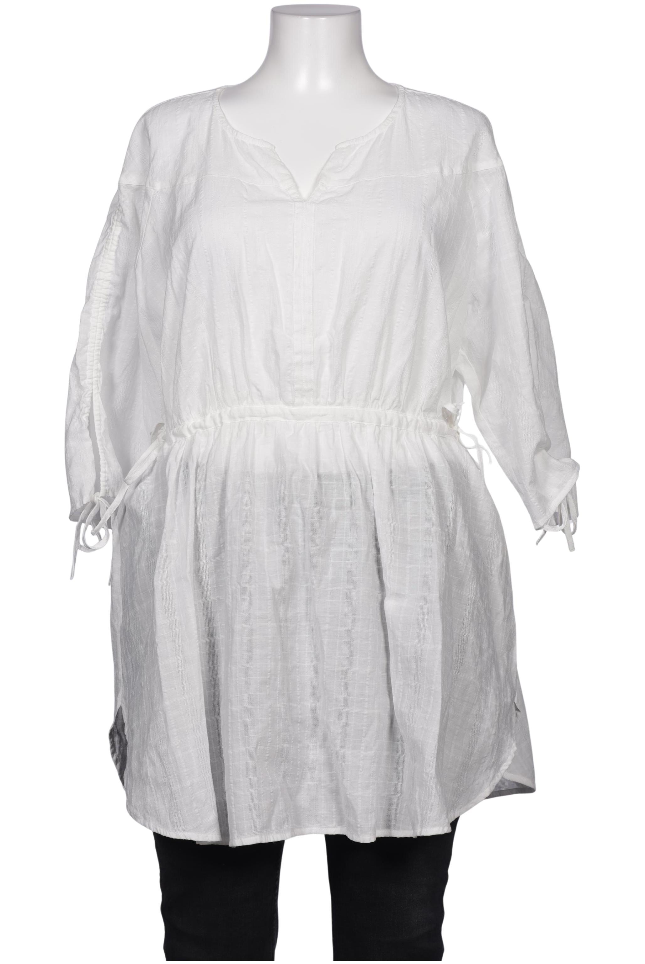 

Pure by Ulla Popken Damen Bluse, weiß, Gr. 46