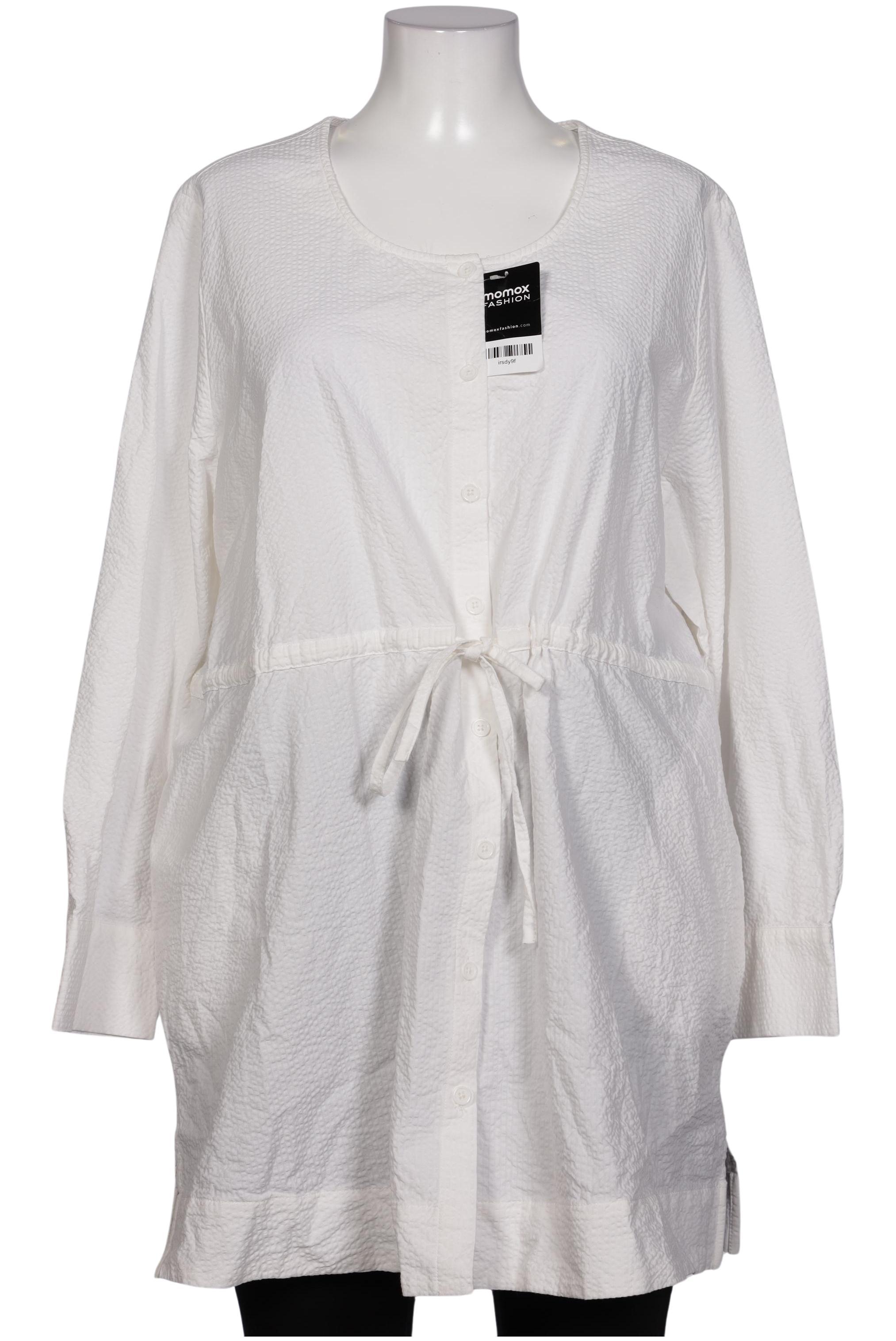 

Pure by Ulla Popken Damen Bluse, weiß, Gr. 50