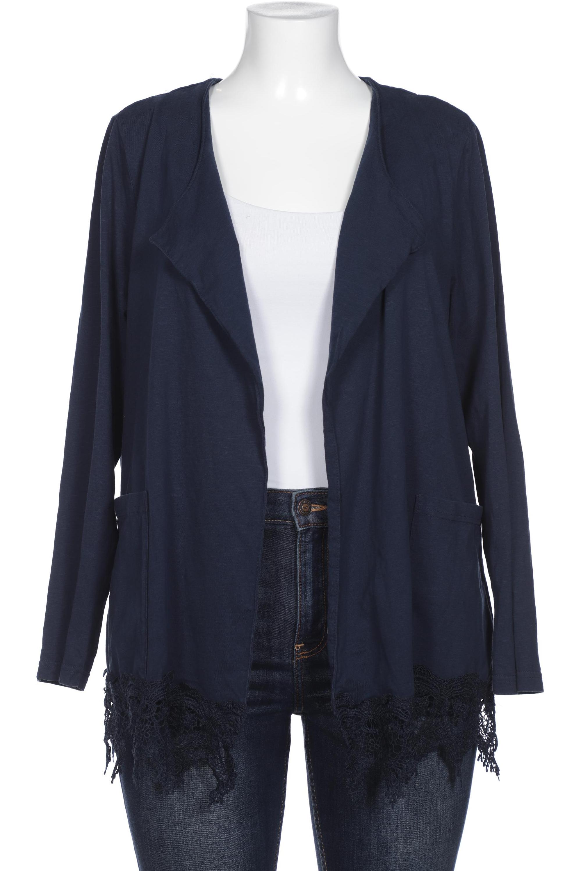 

Pure by Ulla Popken Damen Strickjacke, marineblau, Gr. 46