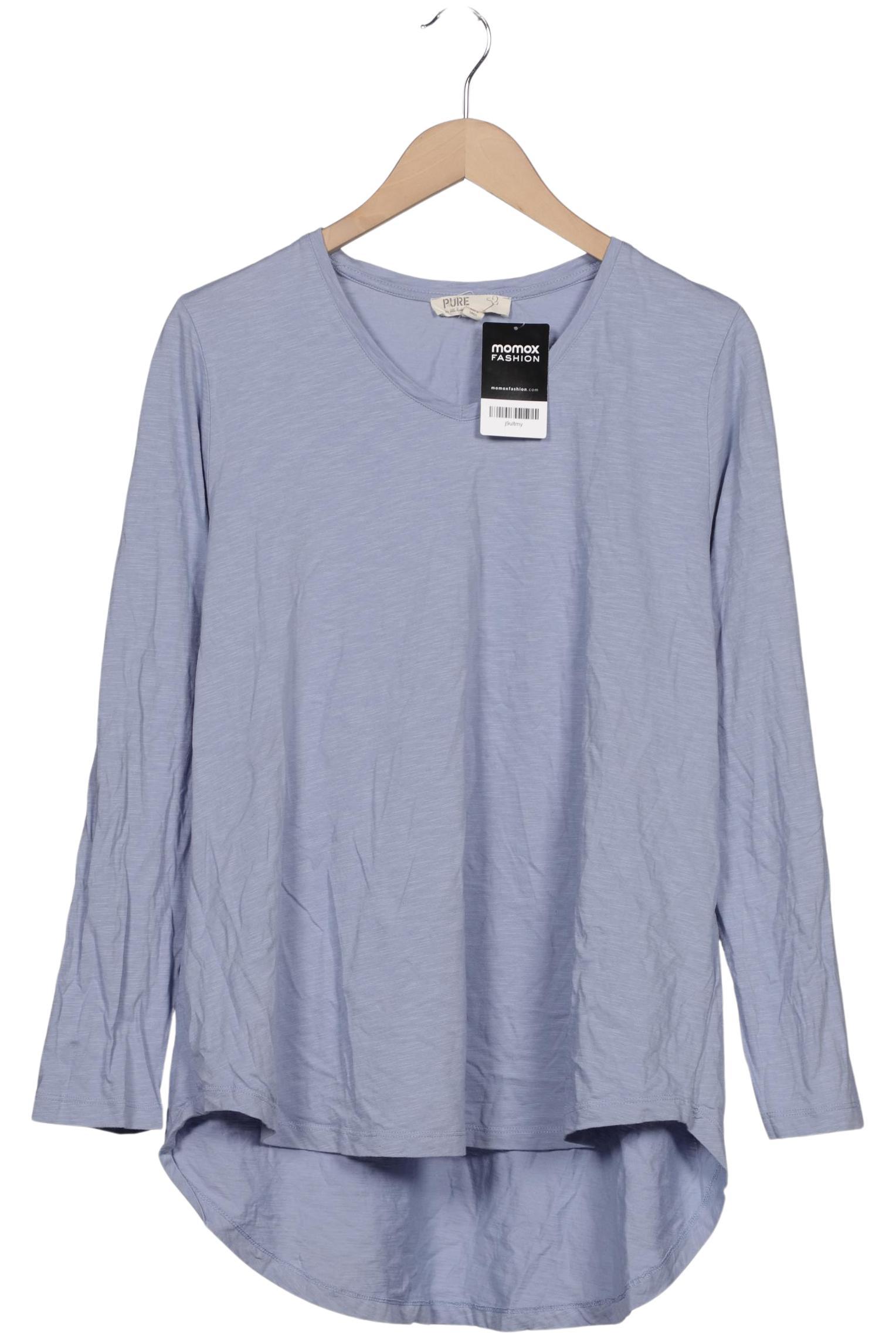 

Pure by Ulla Popken Damen Langarmshirt, hellblau, Gr. 46