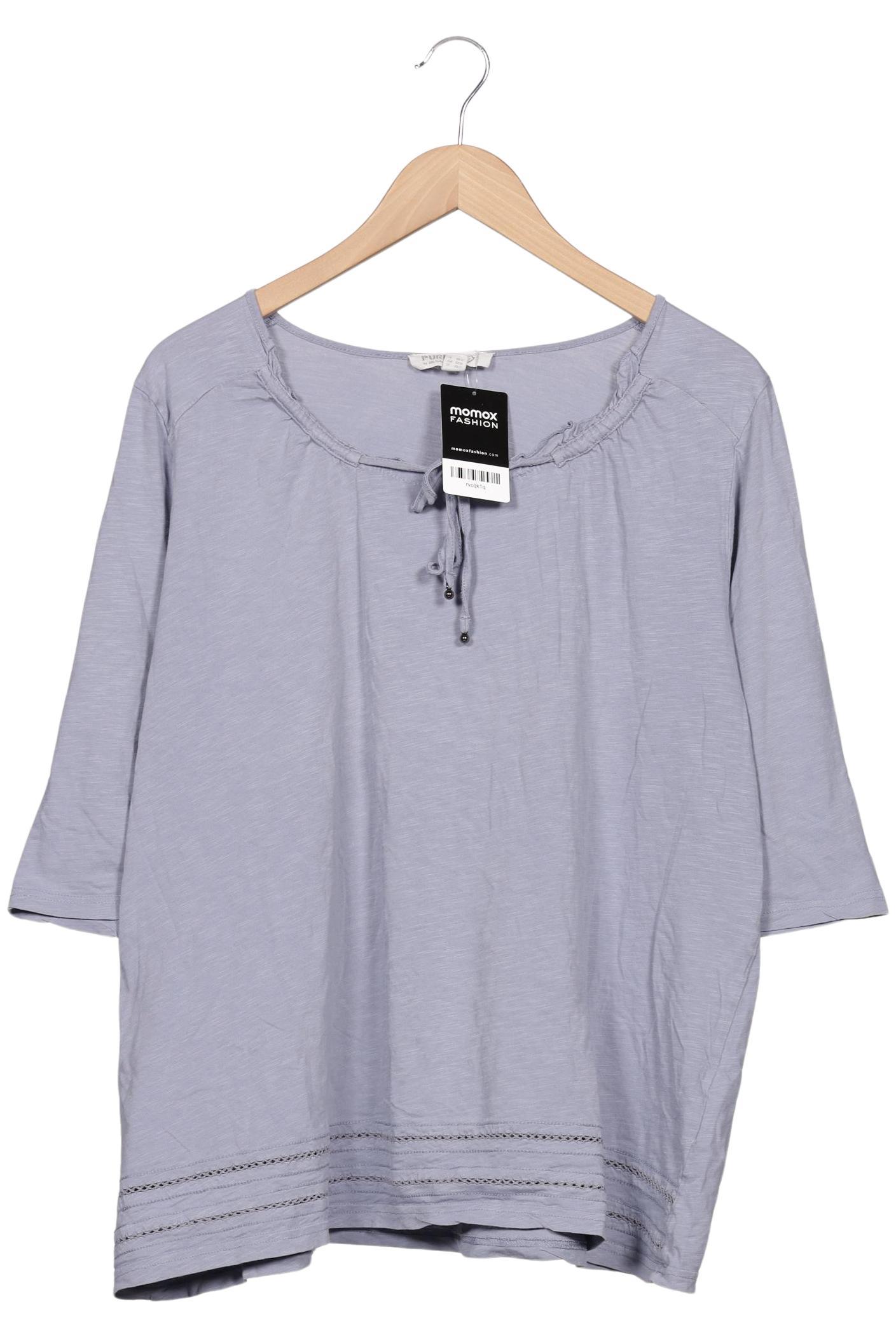 

Pure by Ulla Popken Damen Langarmshirt, blau, Gr. 46