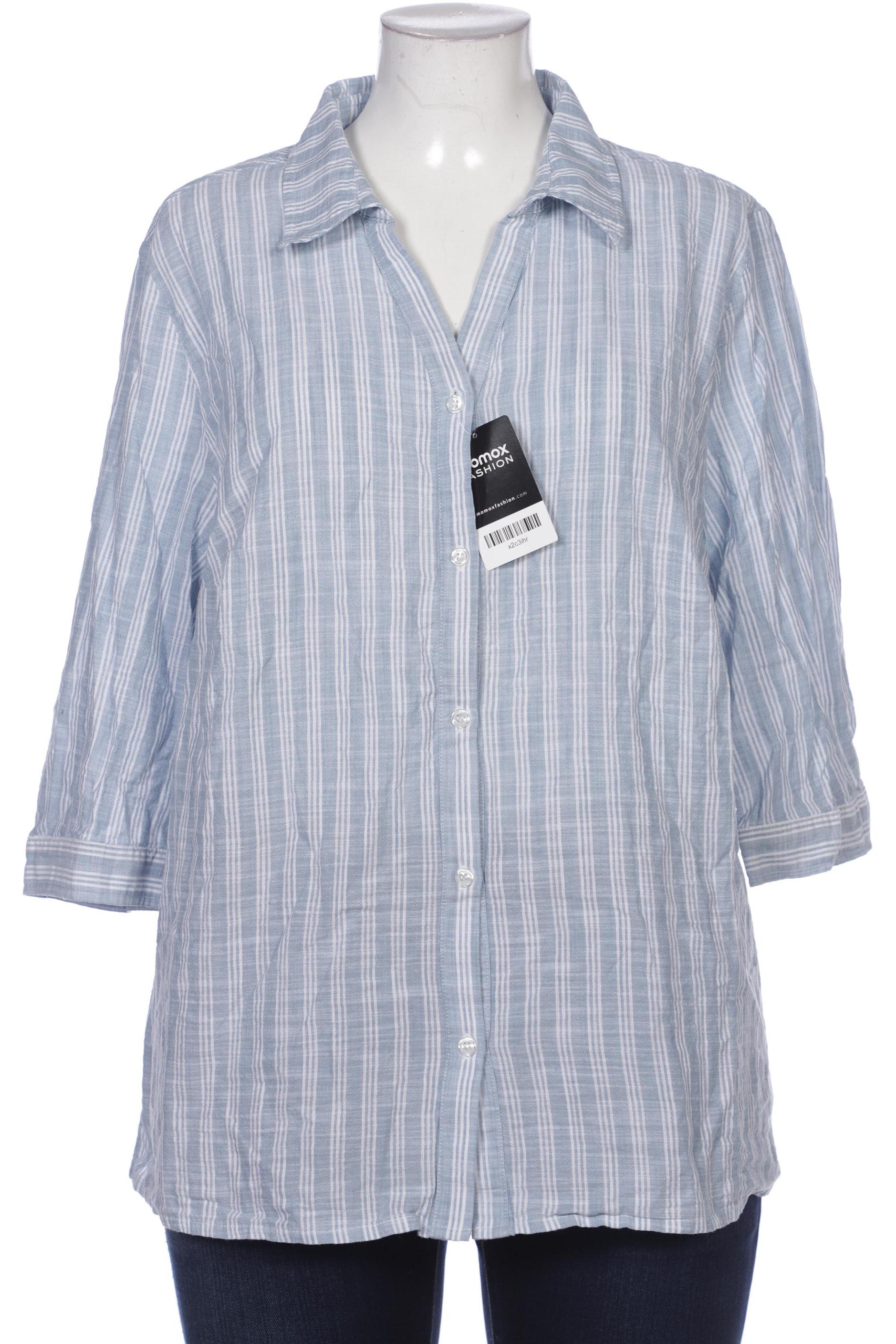

Pure by Ulla Popken Damen Bluse, hellblau, Gr. 50