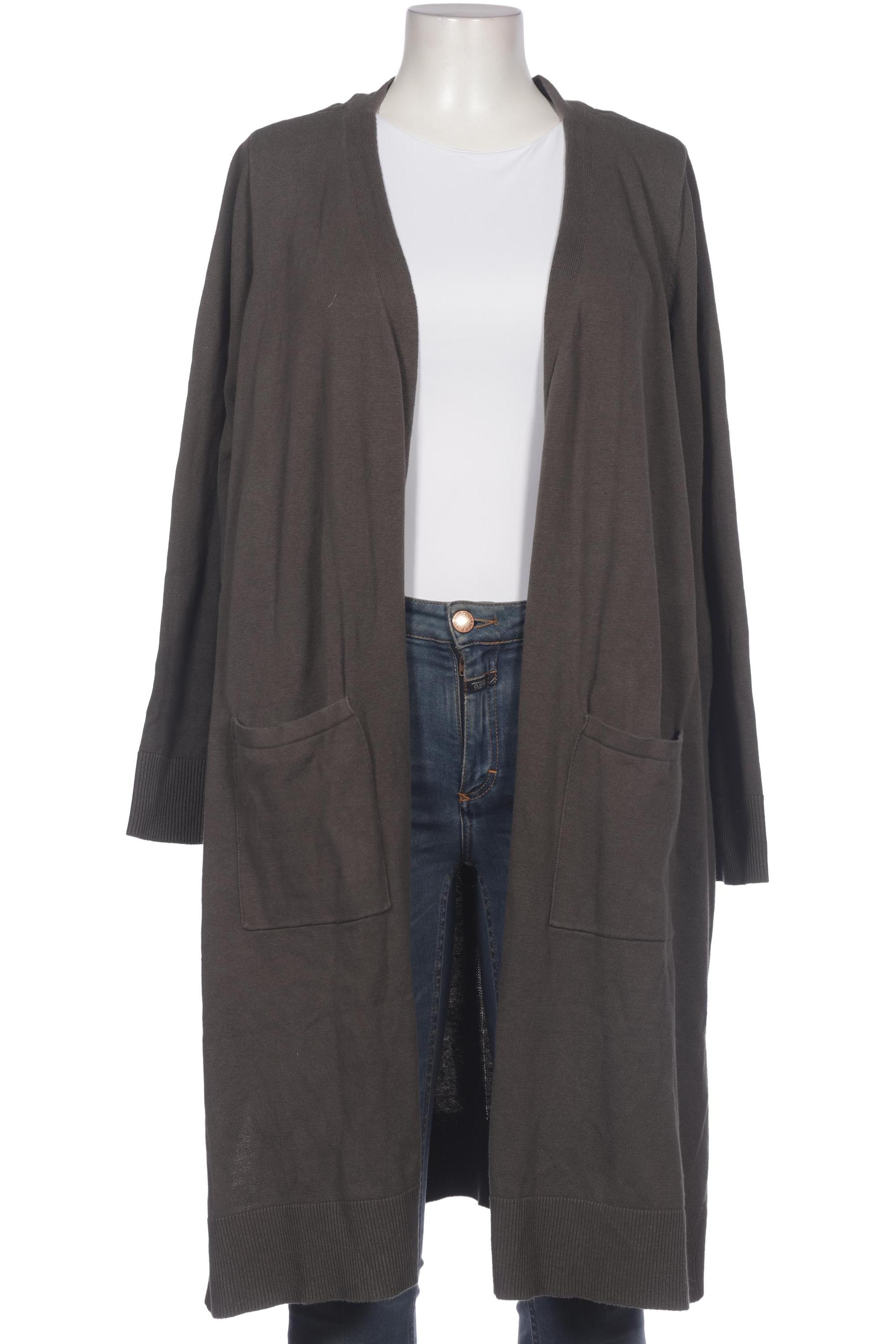 

Pure by Ulla Popken Damen Strickjacke, grau, Gr. 46