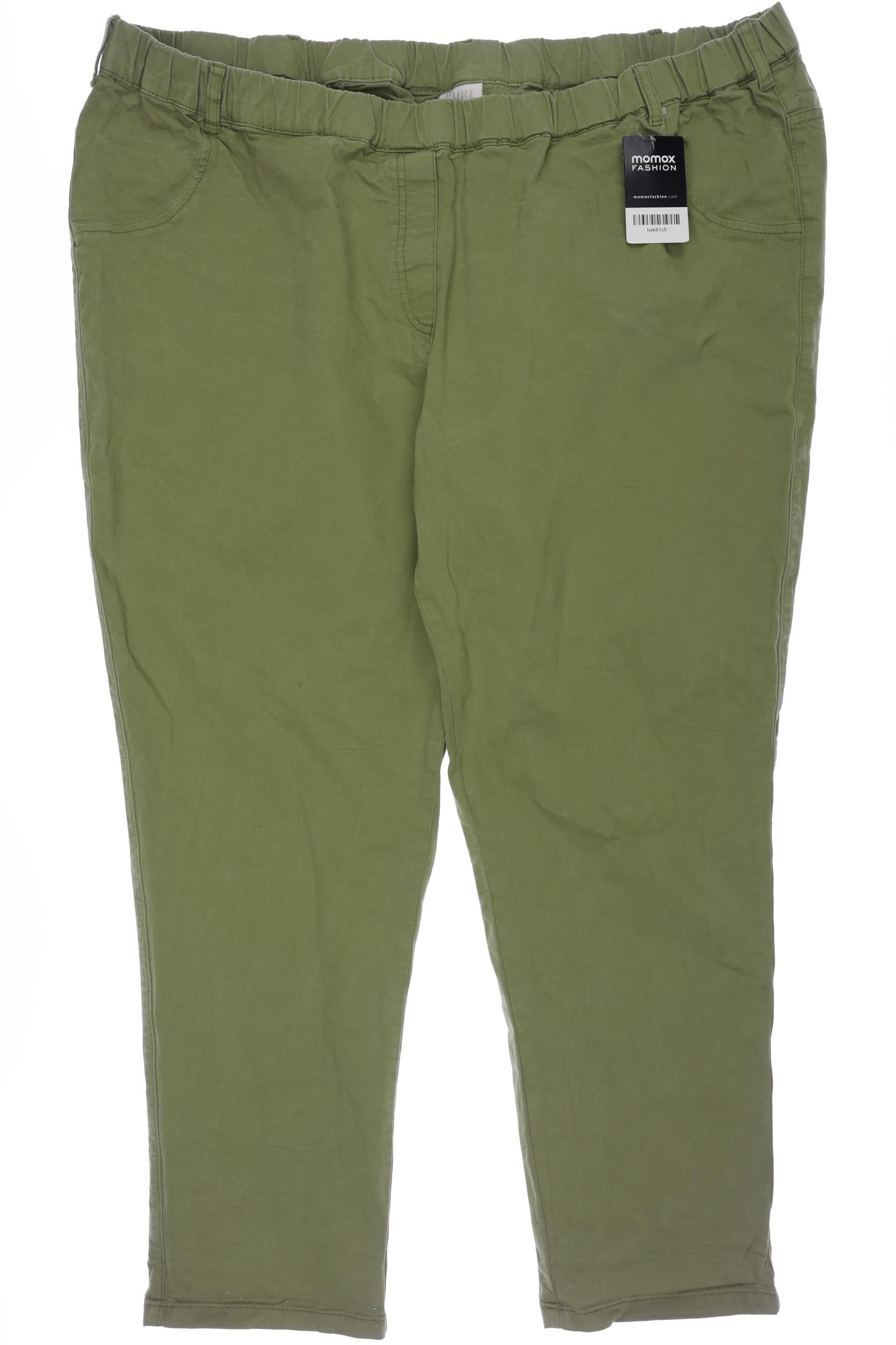 

Pure by Ulla Popken Damen Stoffhose, grün, Gr. 58