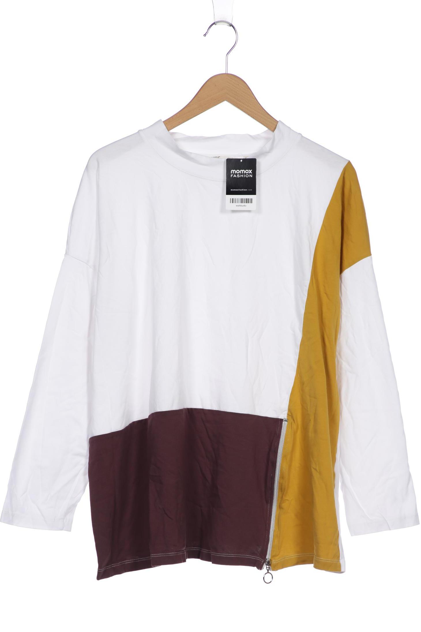 

Pure by Ulla Popken Damen Langarmshirt, weiß, Gr. 50
