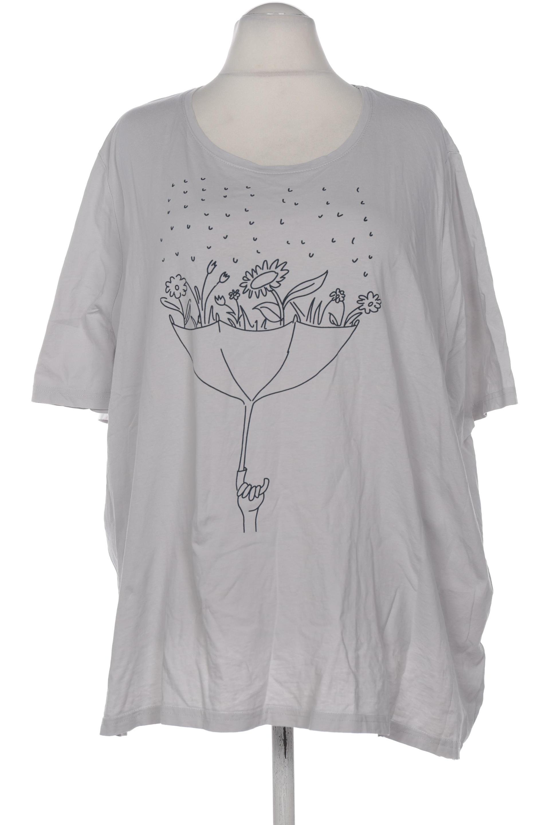 

Pure by Ulla Popken Damen T-Shirt, grau, Gr. 58
