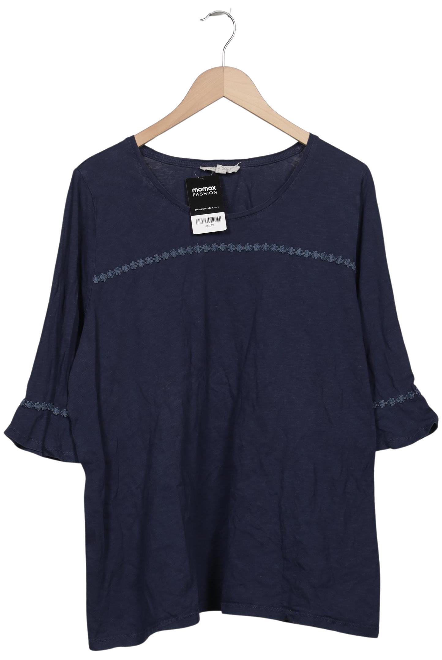 

Pure by Ulla Popken Damen Langarmshirt, marineblau, Gr. 50