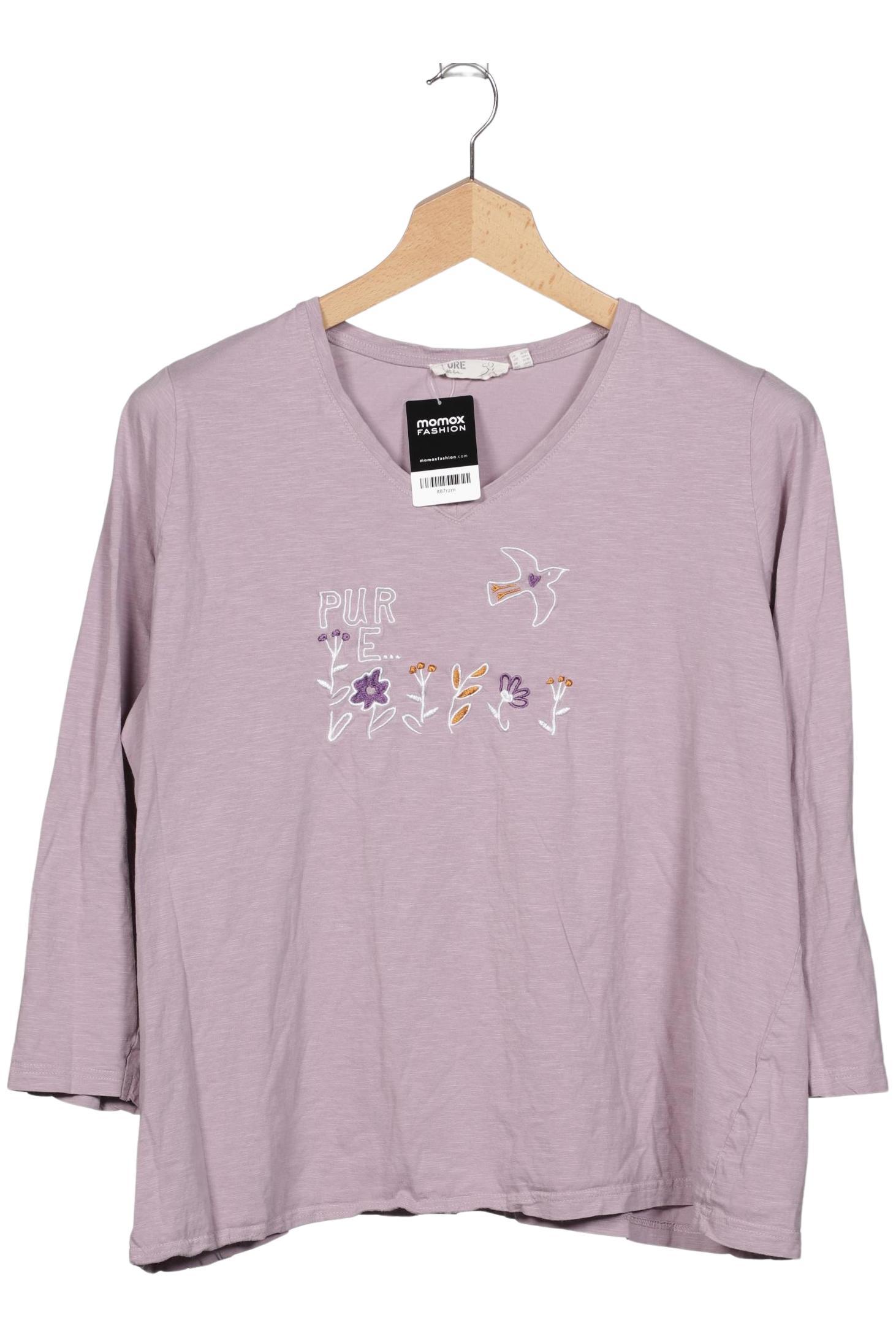 

Pure by Ulla Popken Damen Langarmshirt, flieder, Gr. 54
