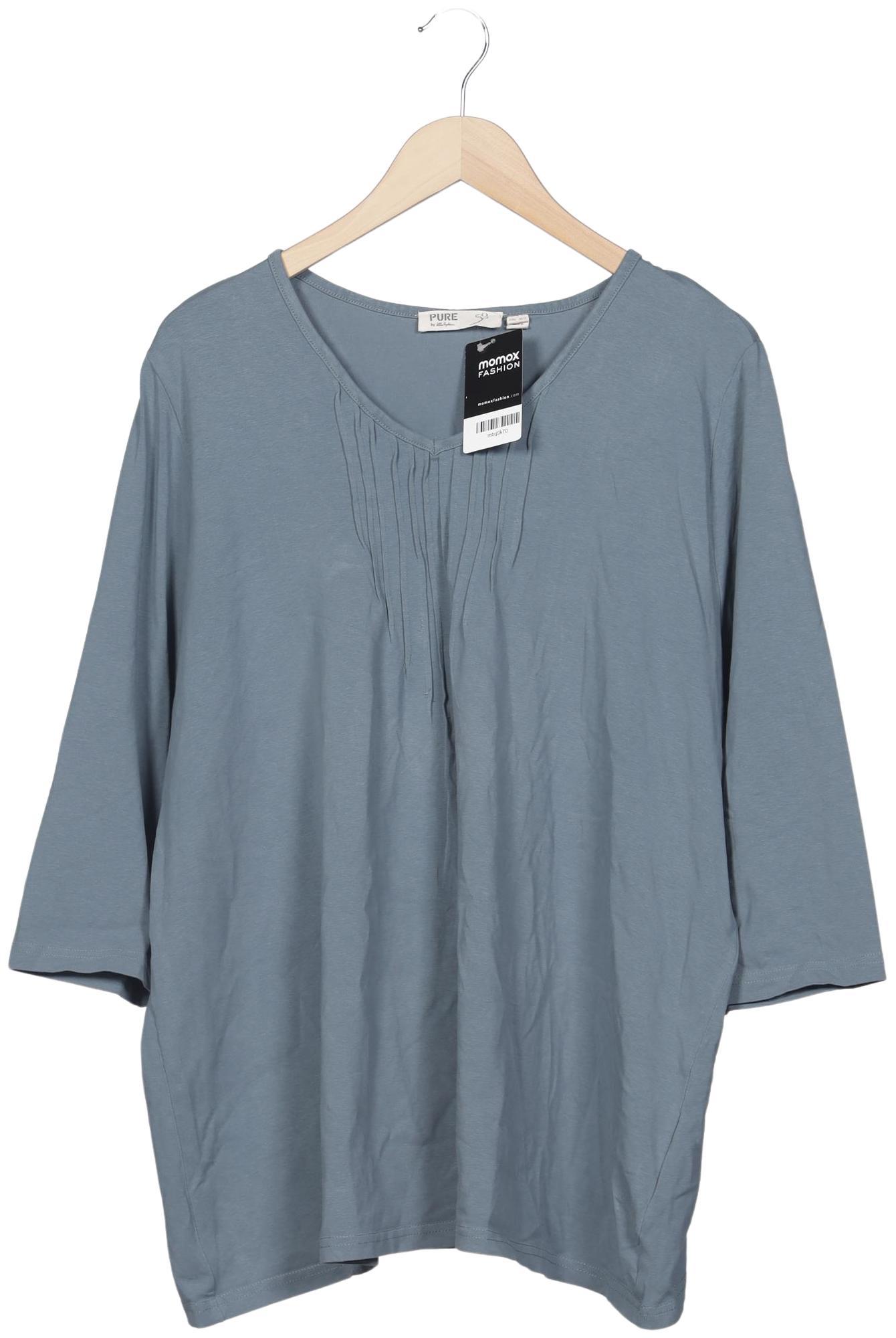 

Pure by Ulla Popken Damen Langarmshirt, hellblau, Gr. 50