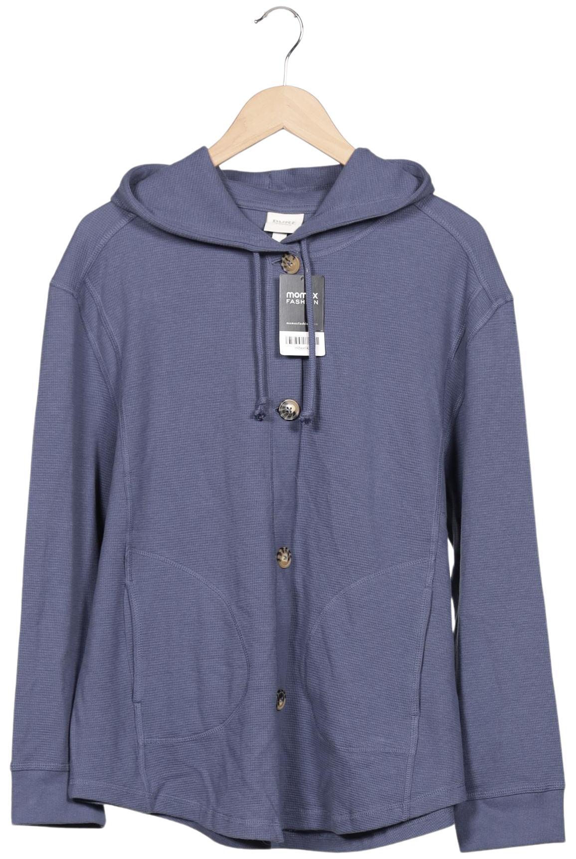 

Pure by Ulla Popken Damen Kapuzenpullover, blau, Gr. 42