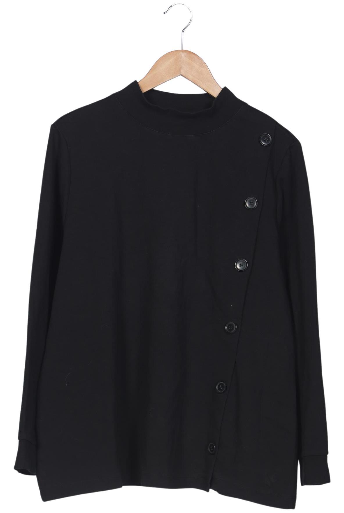 

Pure by Ulla Popken Damen Sweatshirt, schwarz, Gr. 46