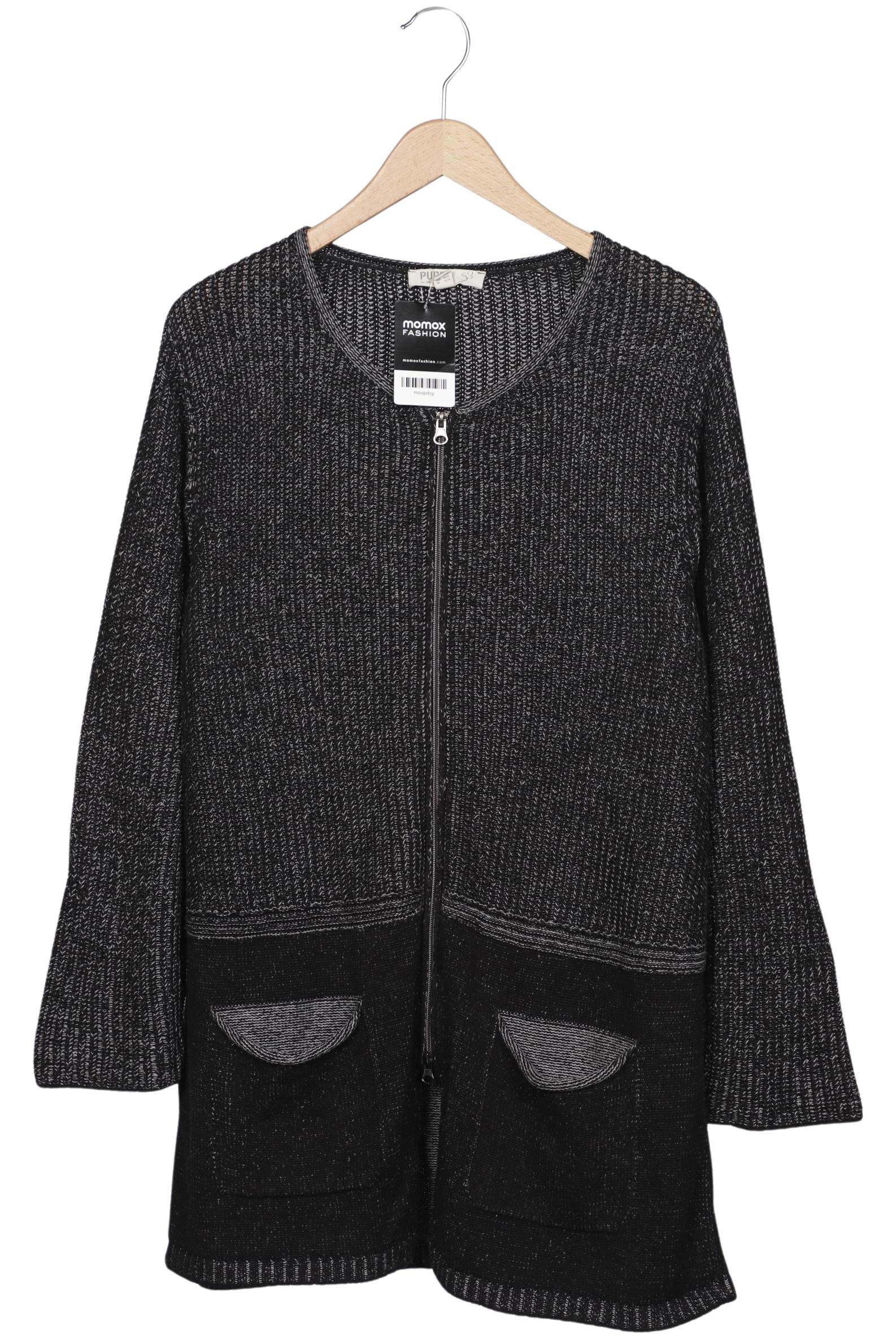 

Pure by Ulla Popken Damen Strickjacke, grau, Gr. 42