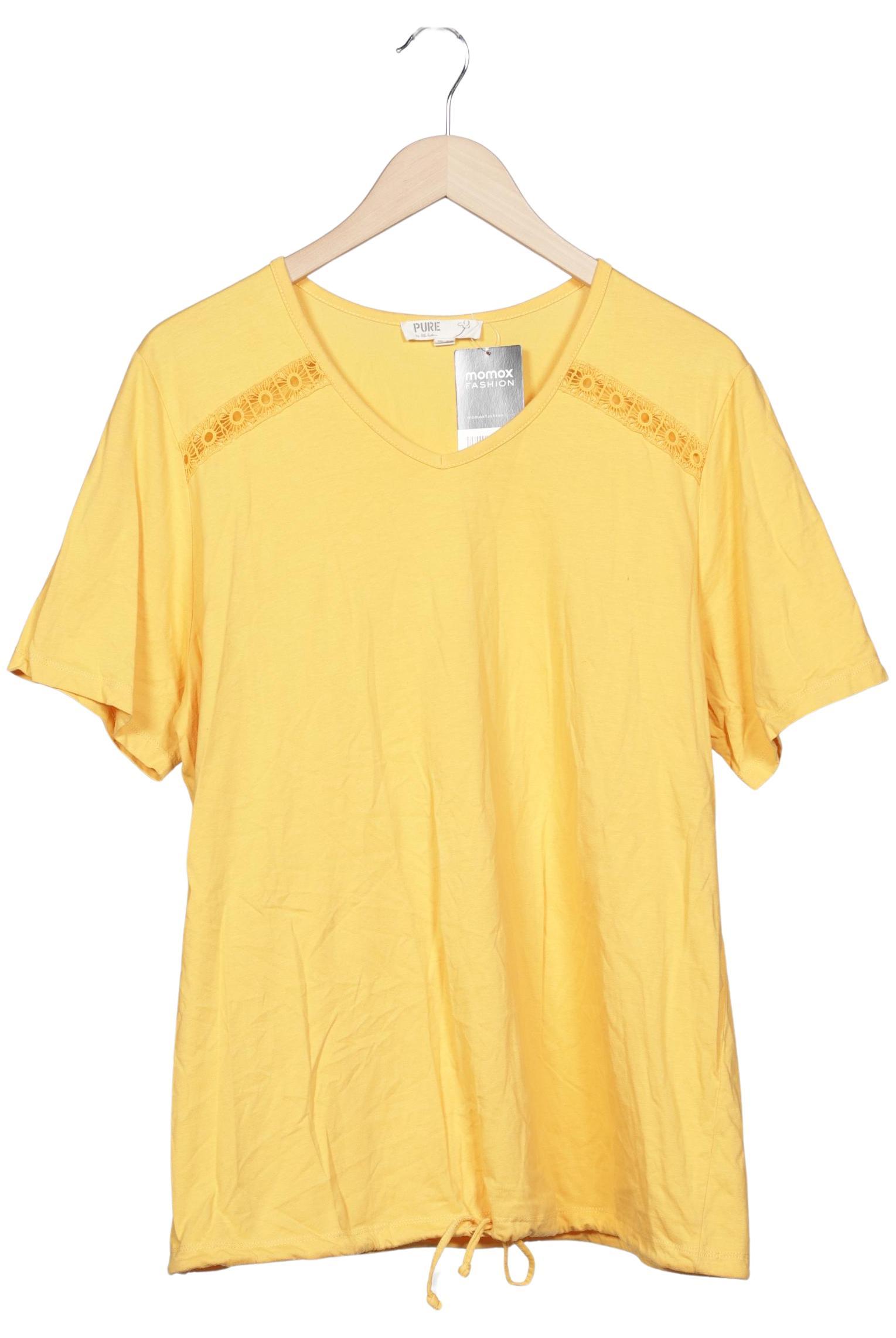 

Pure by Ulla Popken Damen T-Shirt, gelb, Gr. 46