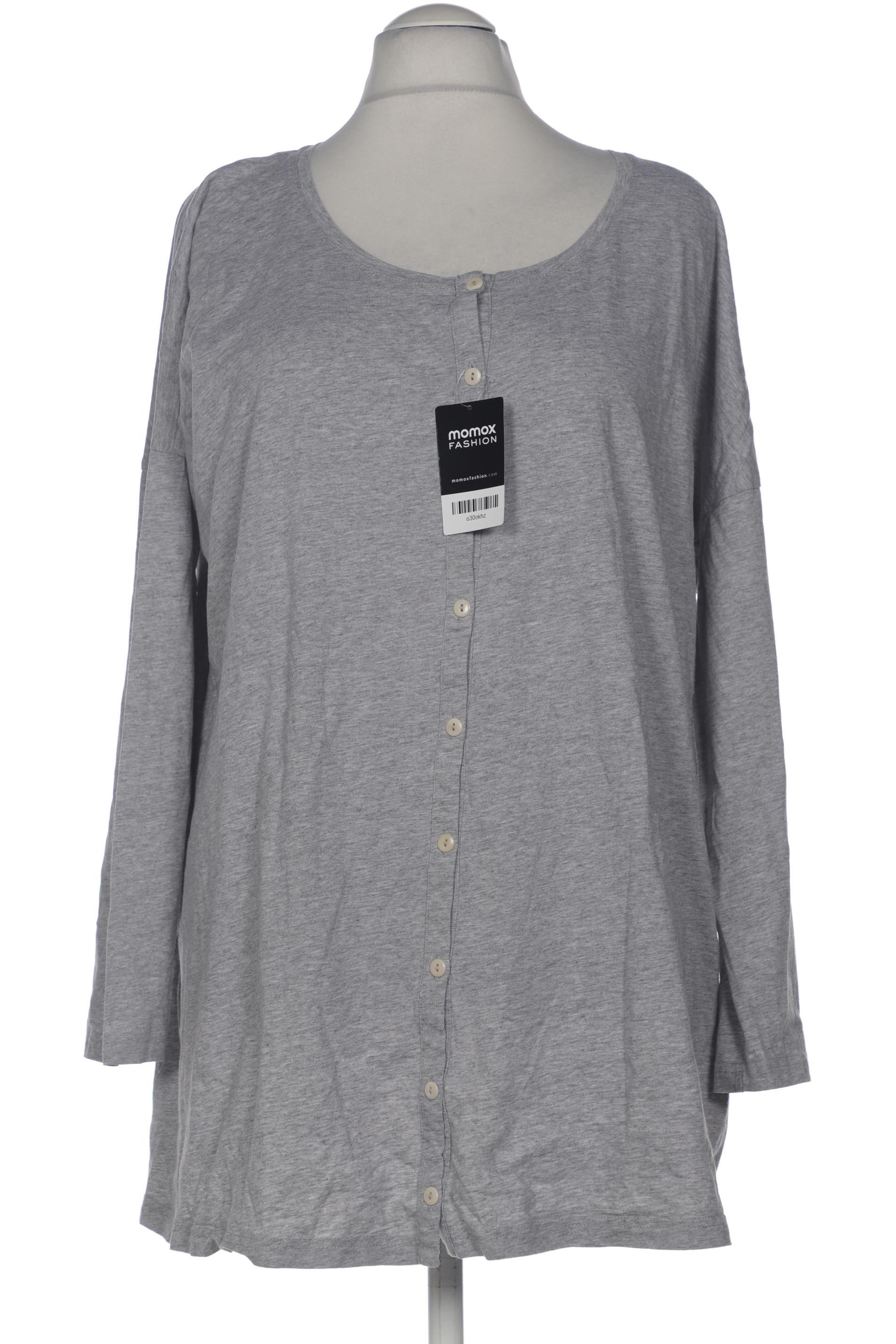 

Pure by Ulla Popken Damen Strickjacke, grau, Gr. 52