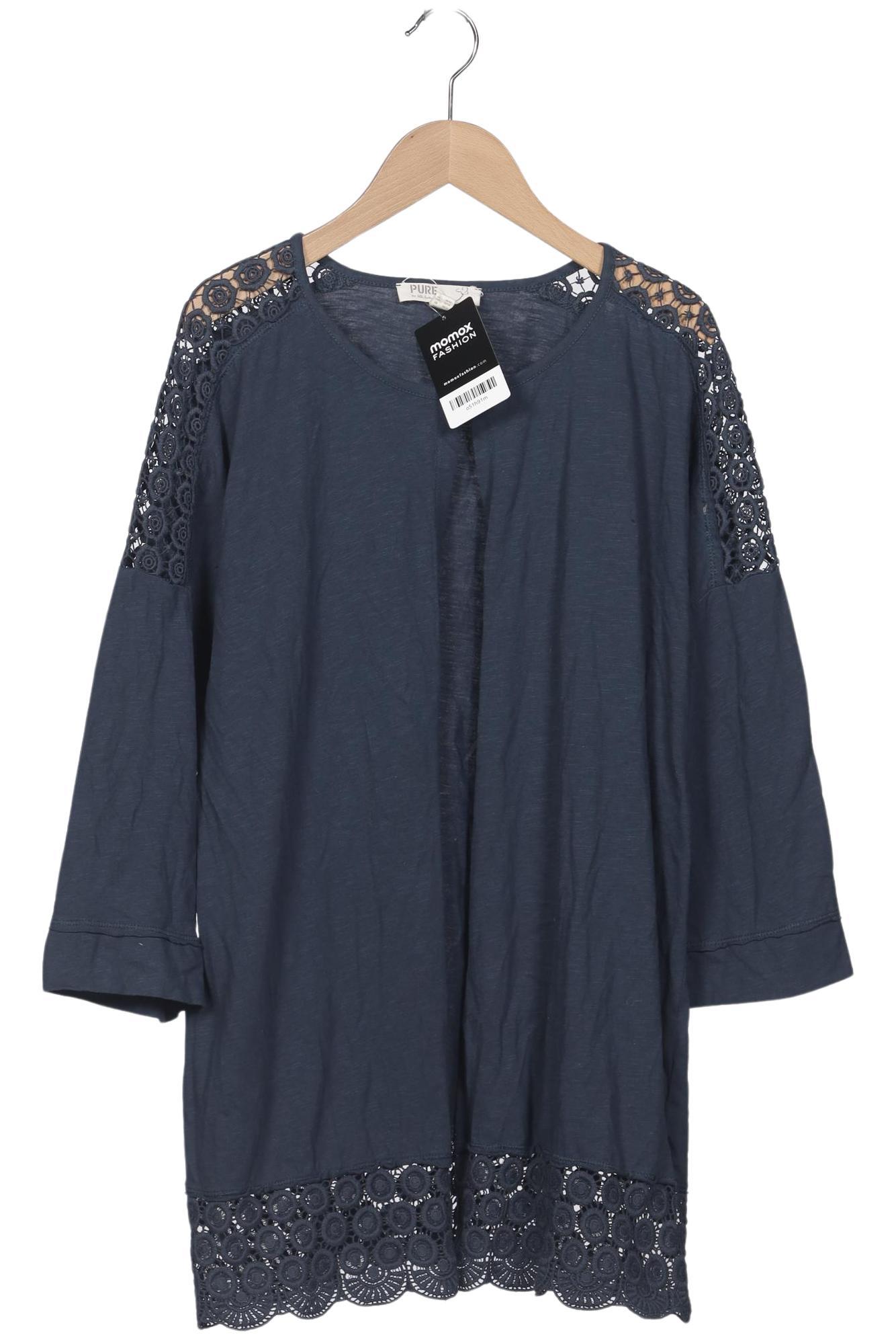 

Pure by Ulla Popken Damen Strickjacke, marineblau, Gr. 46