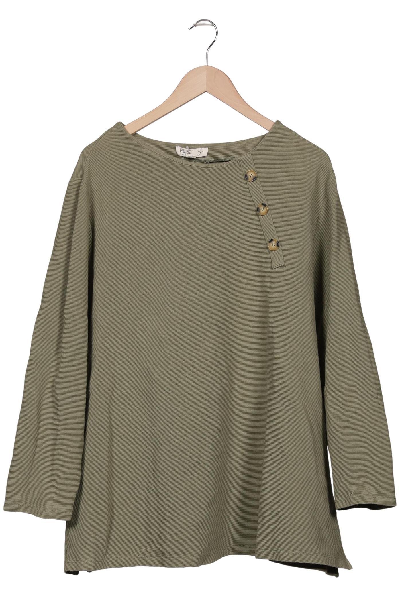 

Pure by Ulla Popken Damen Sweatshirt, grün, Gr. 58