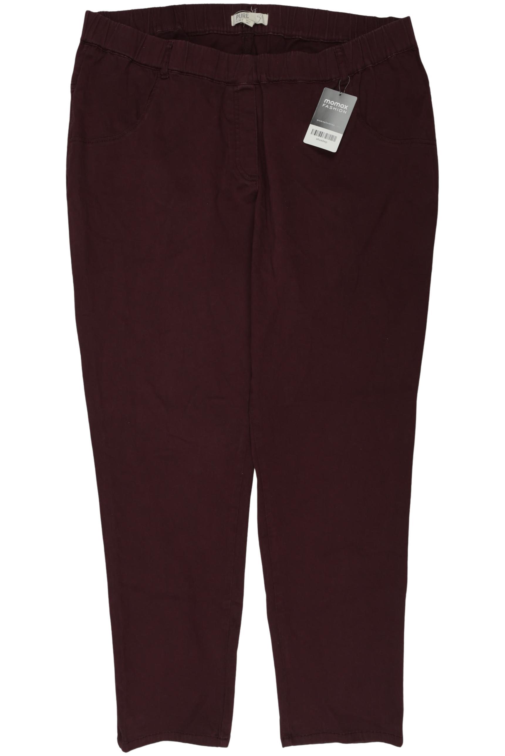 

Pure by Ulla Popken Damen Jeans, bordeaux, Gr. 52