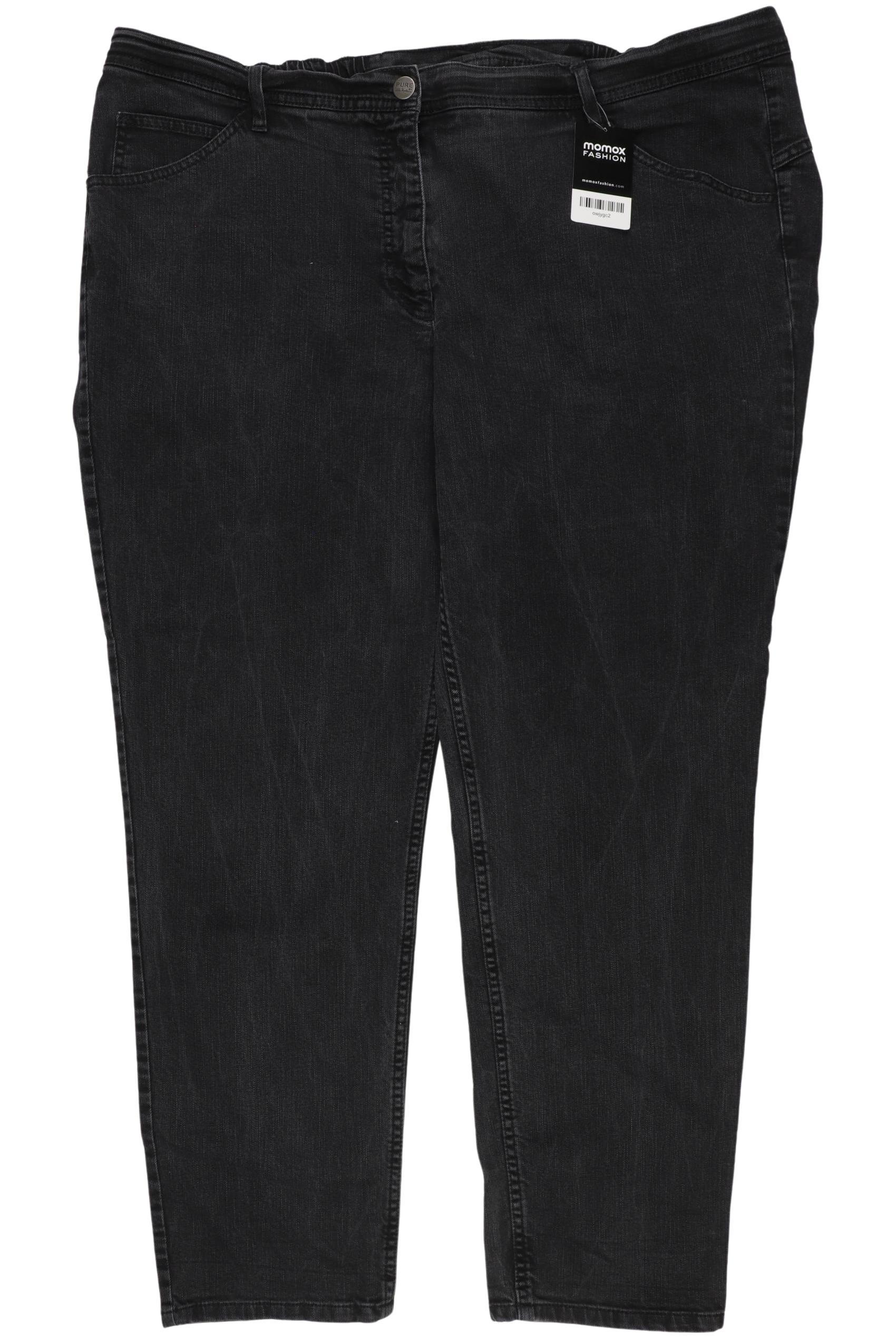 

Pure by Ulla Popken Damen Jeans, schwarz, Gr. 52