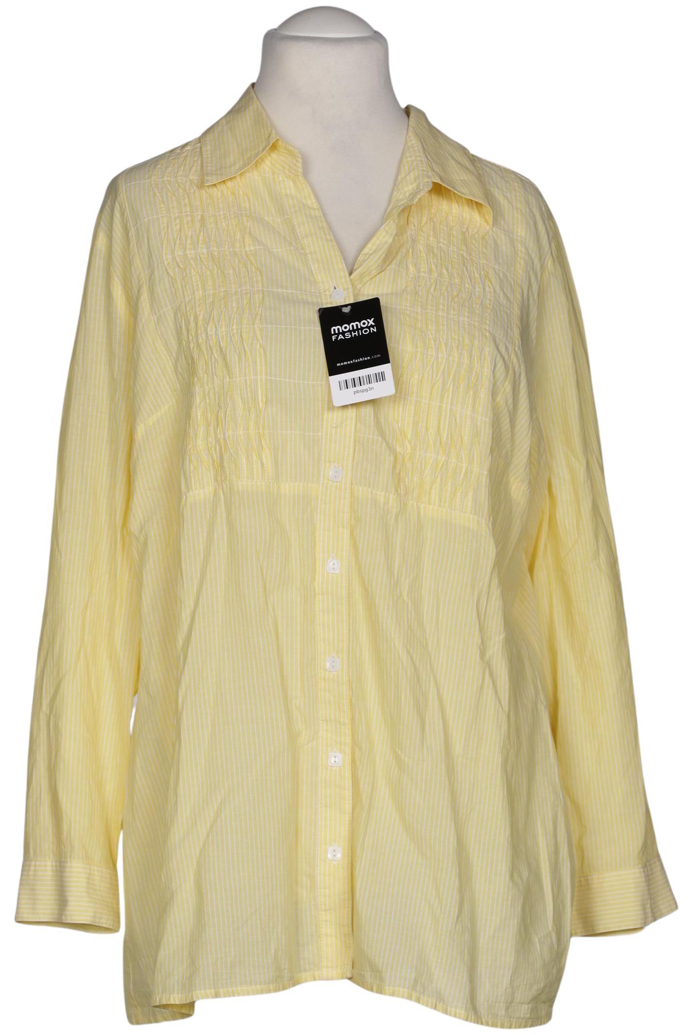 

Pure by Ulla Popken Damen Bluse, gelb, Gr. 52