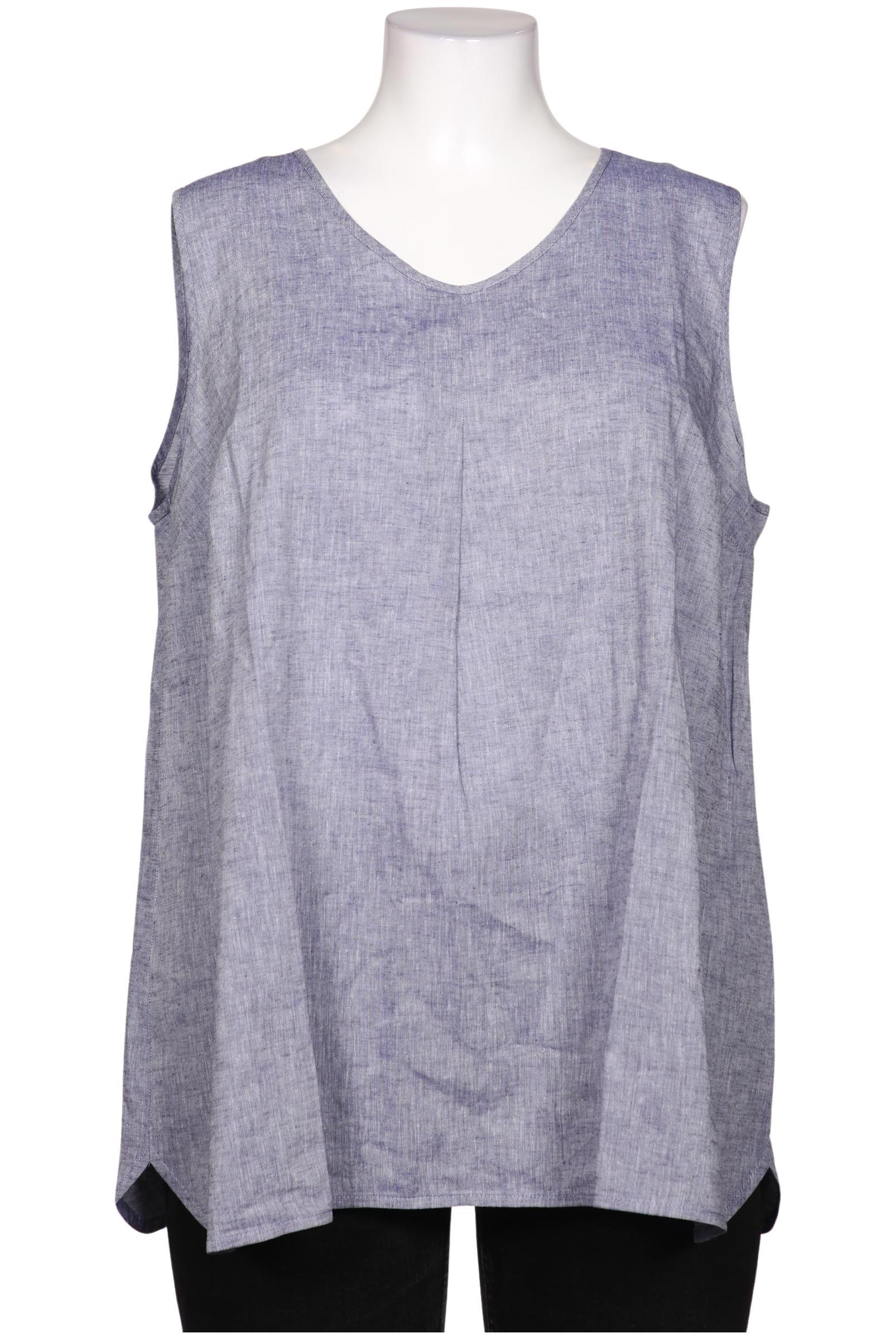 

Pure by Ulla Popken Damen Bluse, blau, Gr. 48