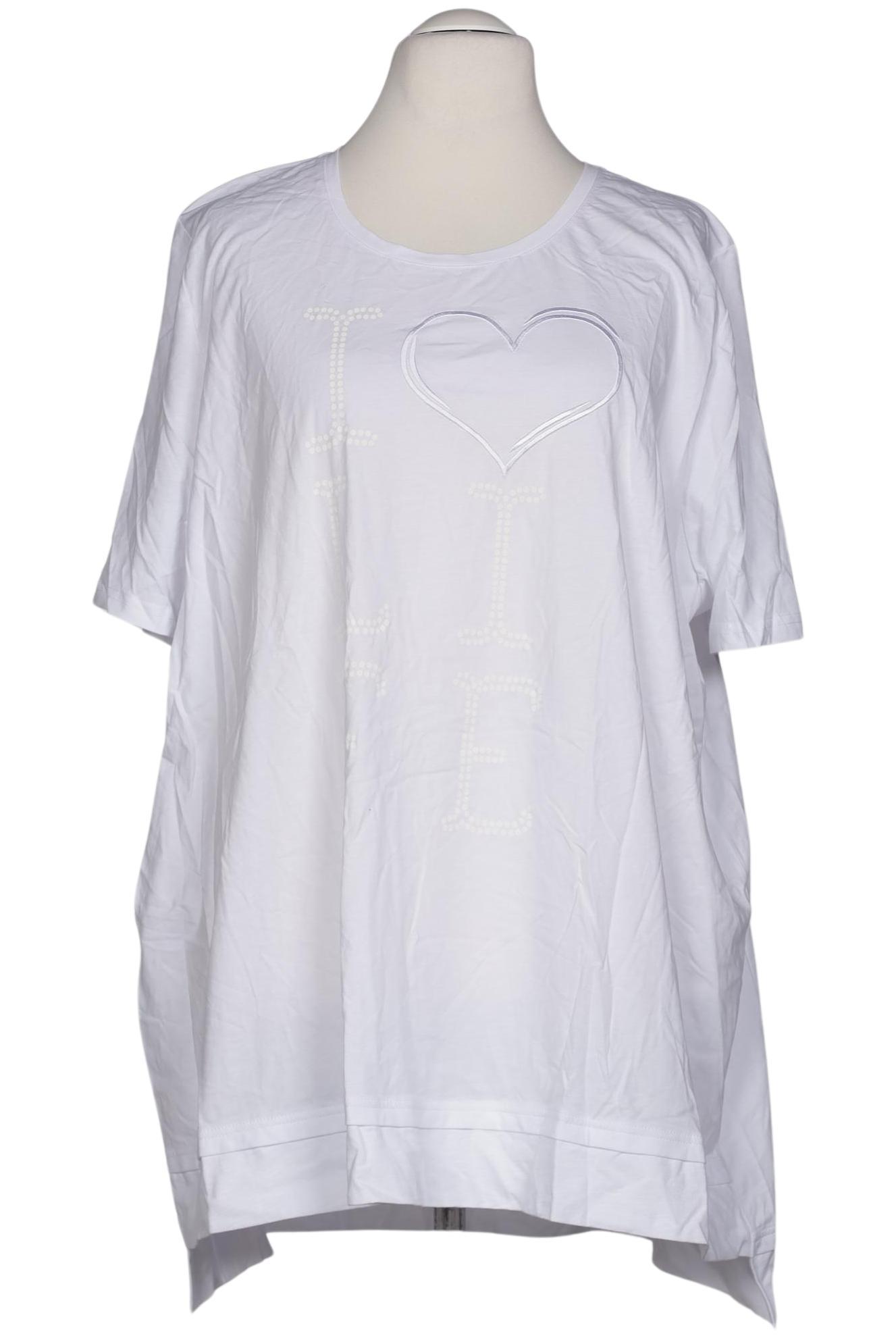 

Pure by Ulla Popken Damen T-Shirt, weiß, Gr. 58