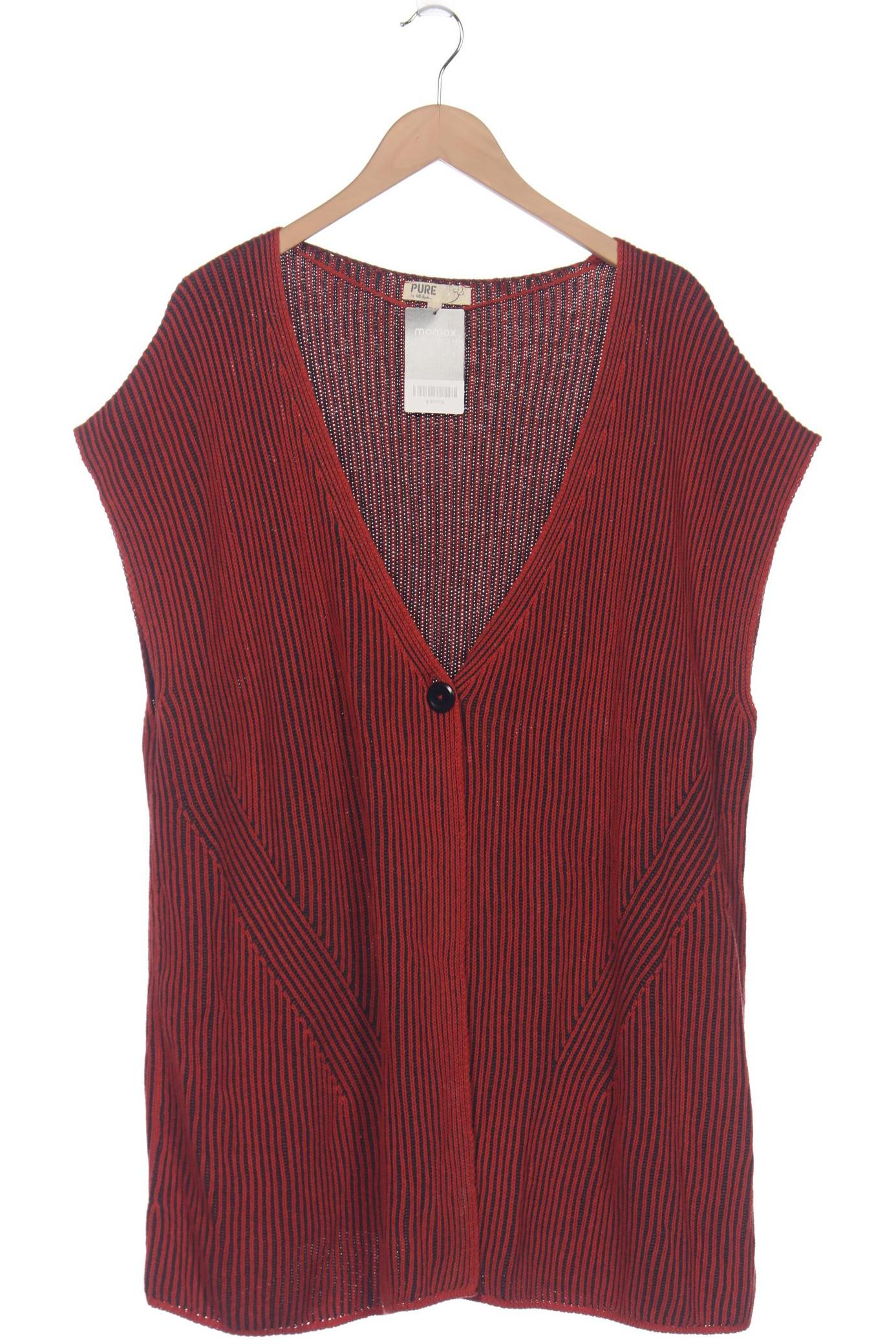 

Pure by Ulla Popken Damen Strickjacke, orange, Gr. 60
