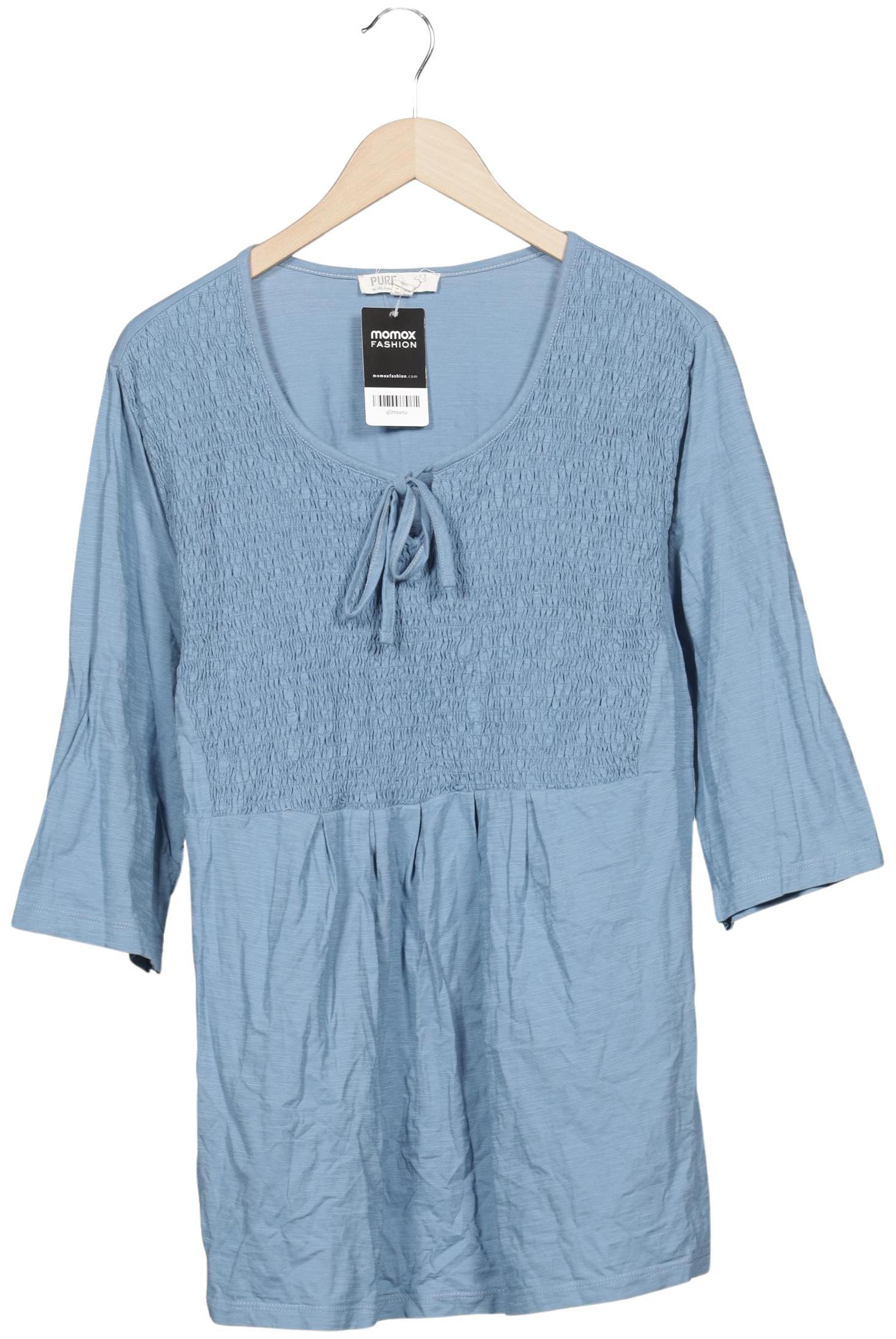 

Pure by Ulla Popken Damen Langarmshirt, hellblau, Gr. 50