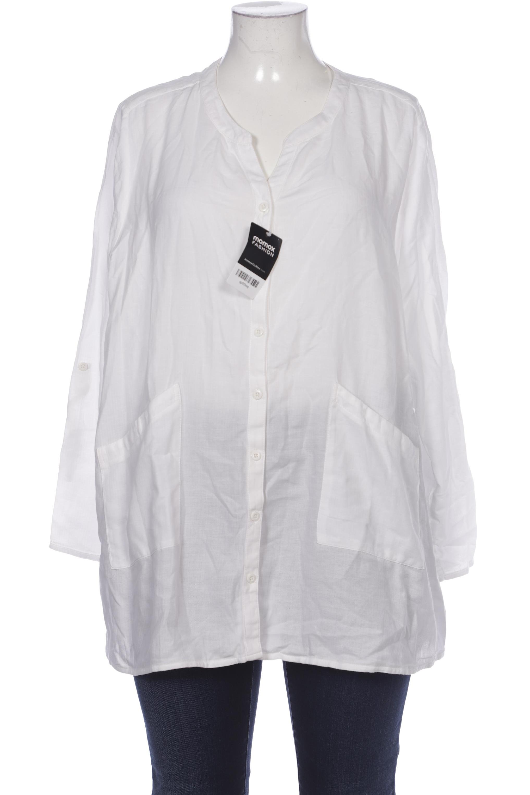 

Pure by Ulla Popken Damen Bluse, weiß, Gr. 50