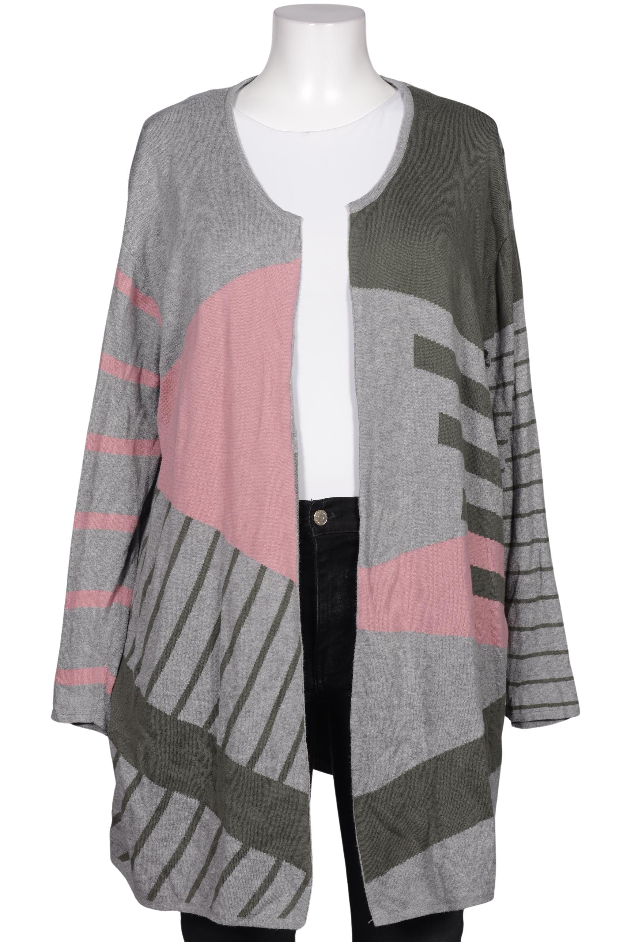 

Pure by Ulla Popken Damen Strickjacke, grau, Gr. 46