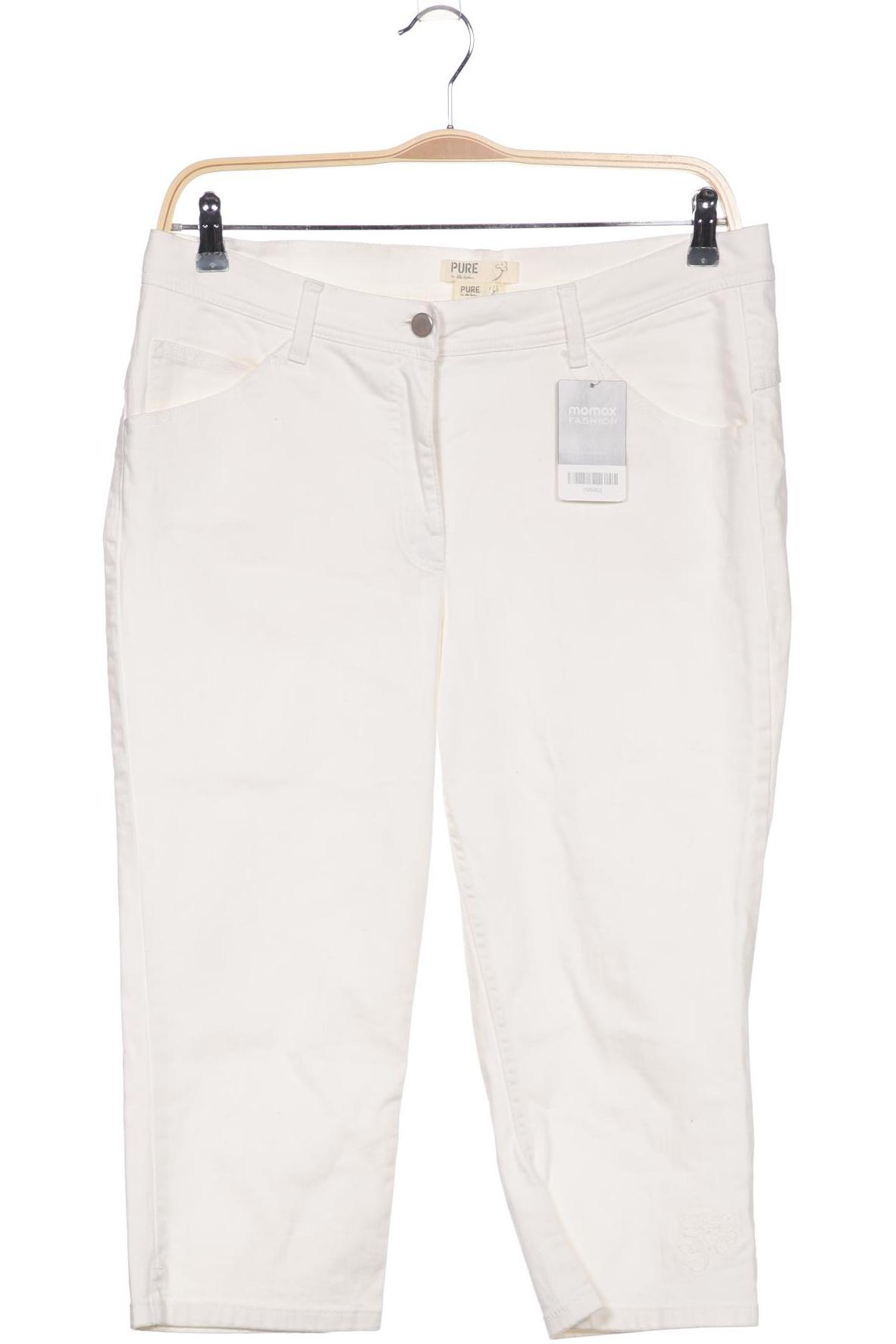 

Pure by Ulla Popken Damen Jeans, cremeweiß