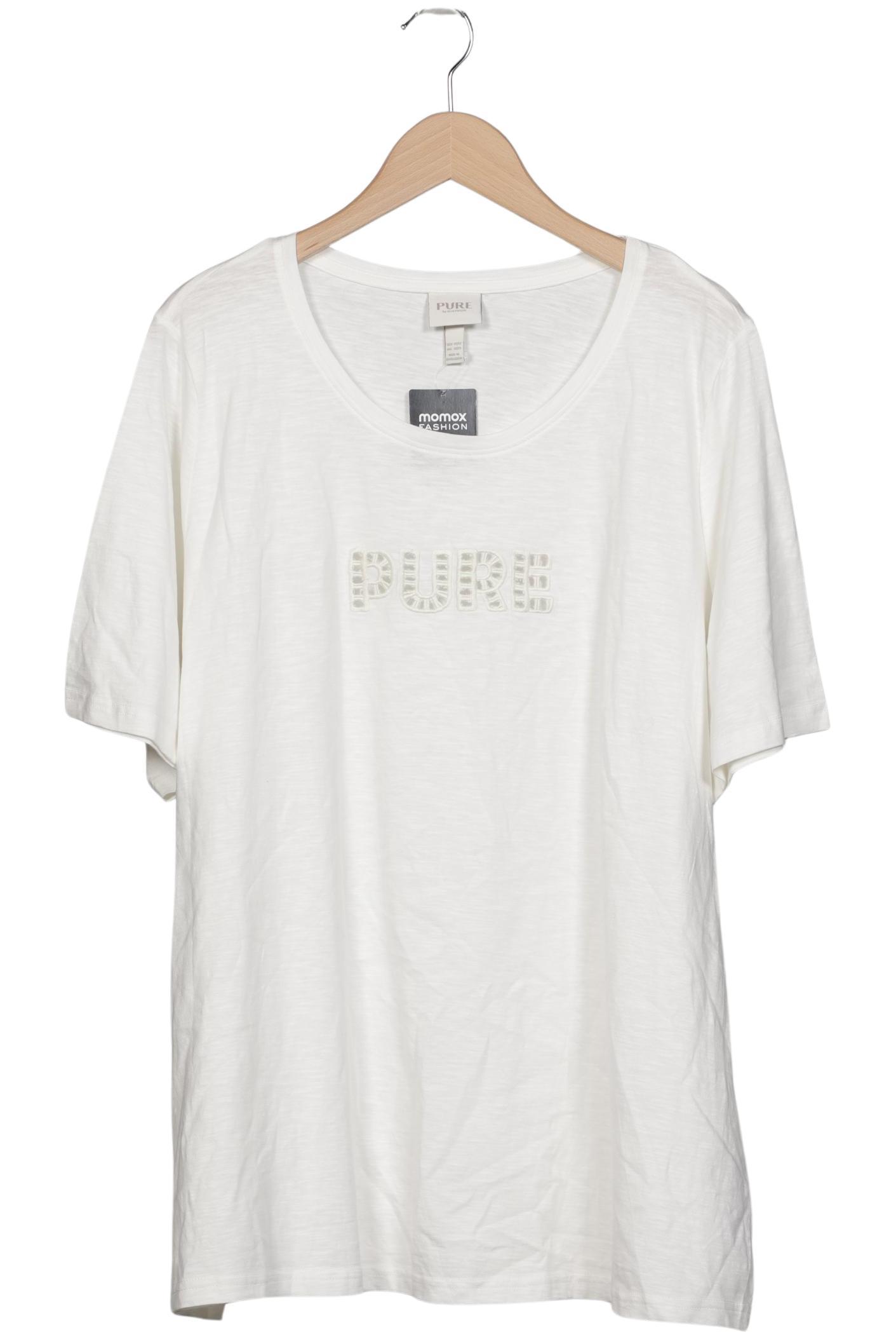 

Pure by Ulla Popken Damen T-Shirt, weiß, Gr. 50