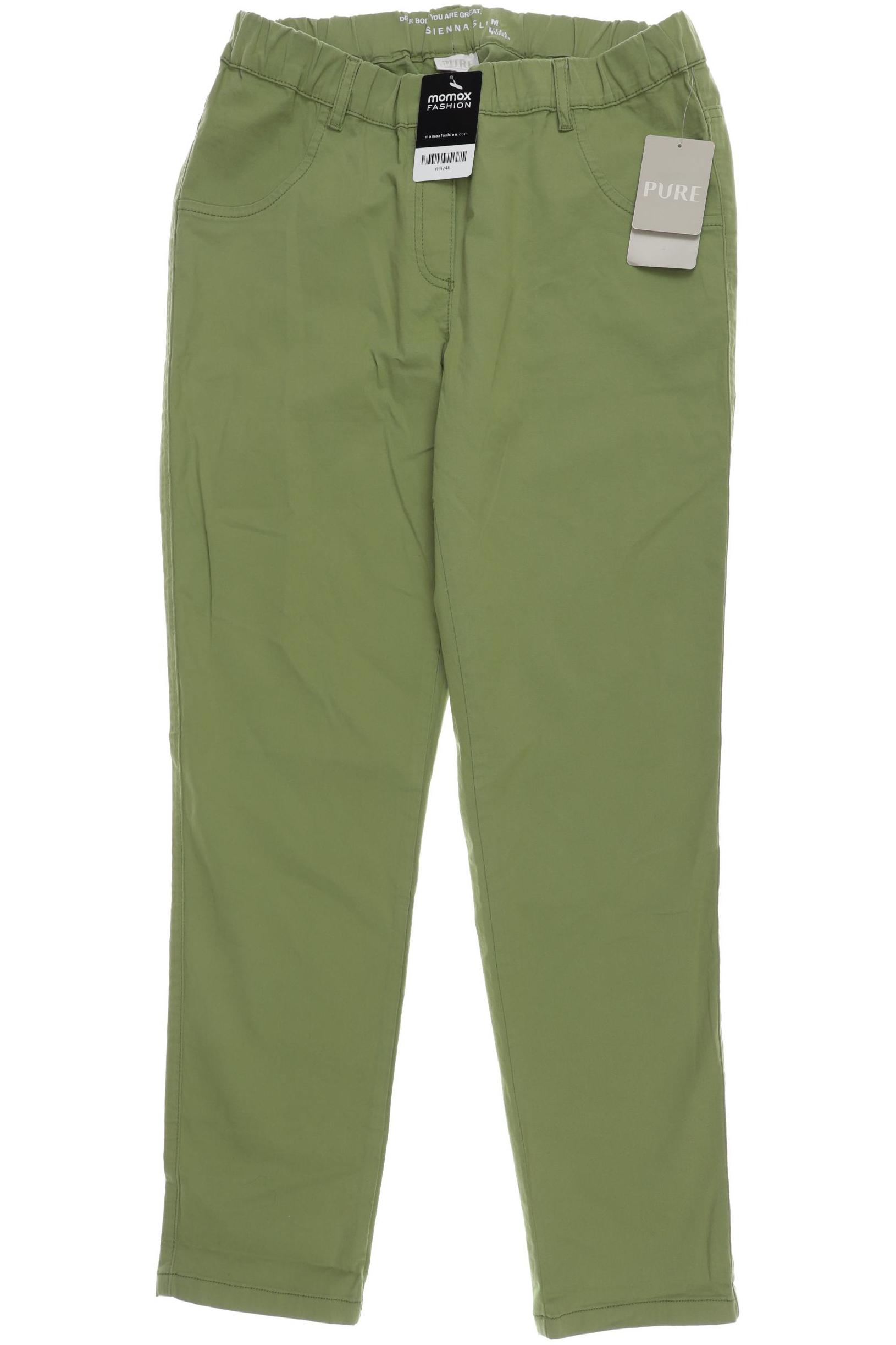 

Pure by Ulla Popken Damen Stoffhose, grün, Gr. 42
