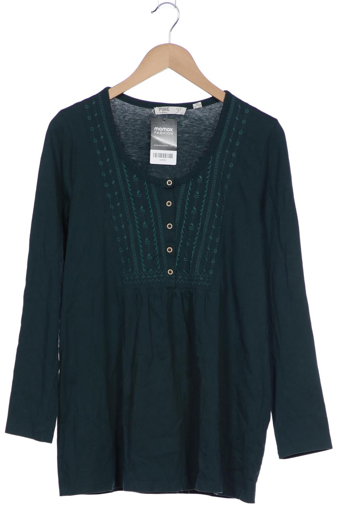 

Pure by Ulla Popken Damen Langarmshirt, grün, Gr. 42