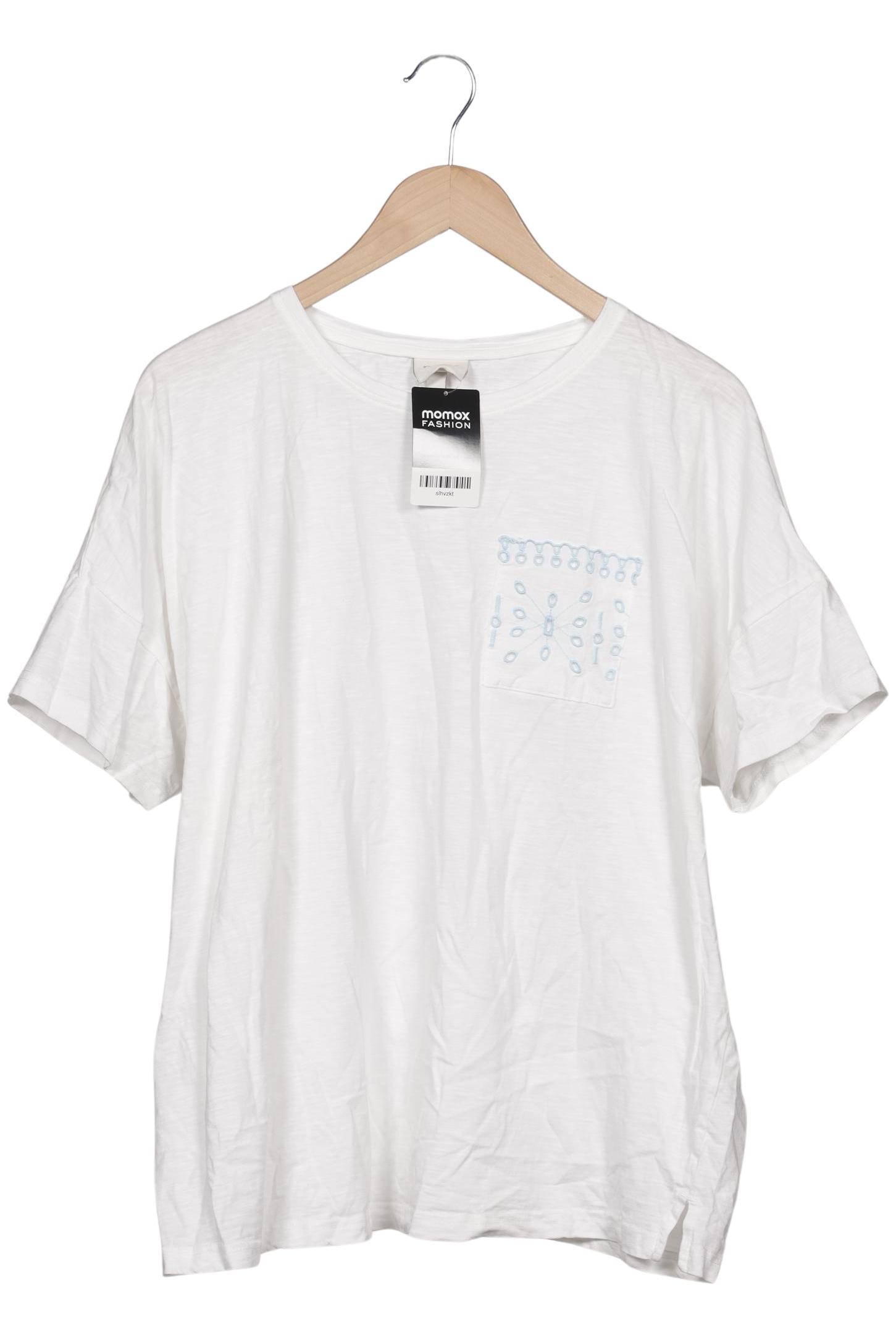 

Pure by Ulla Popken Damen T-Shirt, weiß, Gr. 46