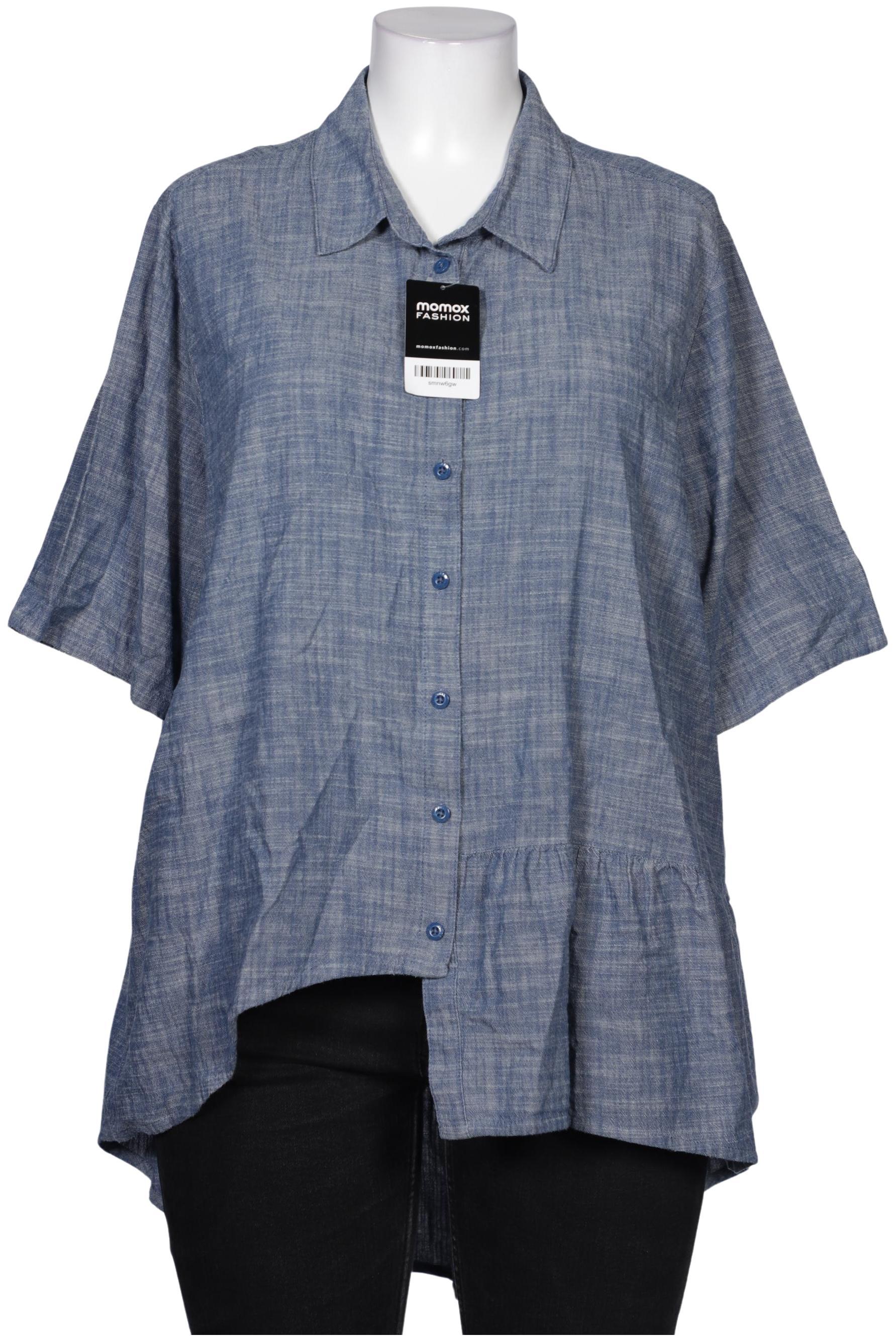 

Pure by Ulla Popken Damen Bluse, blau, Gr. 50