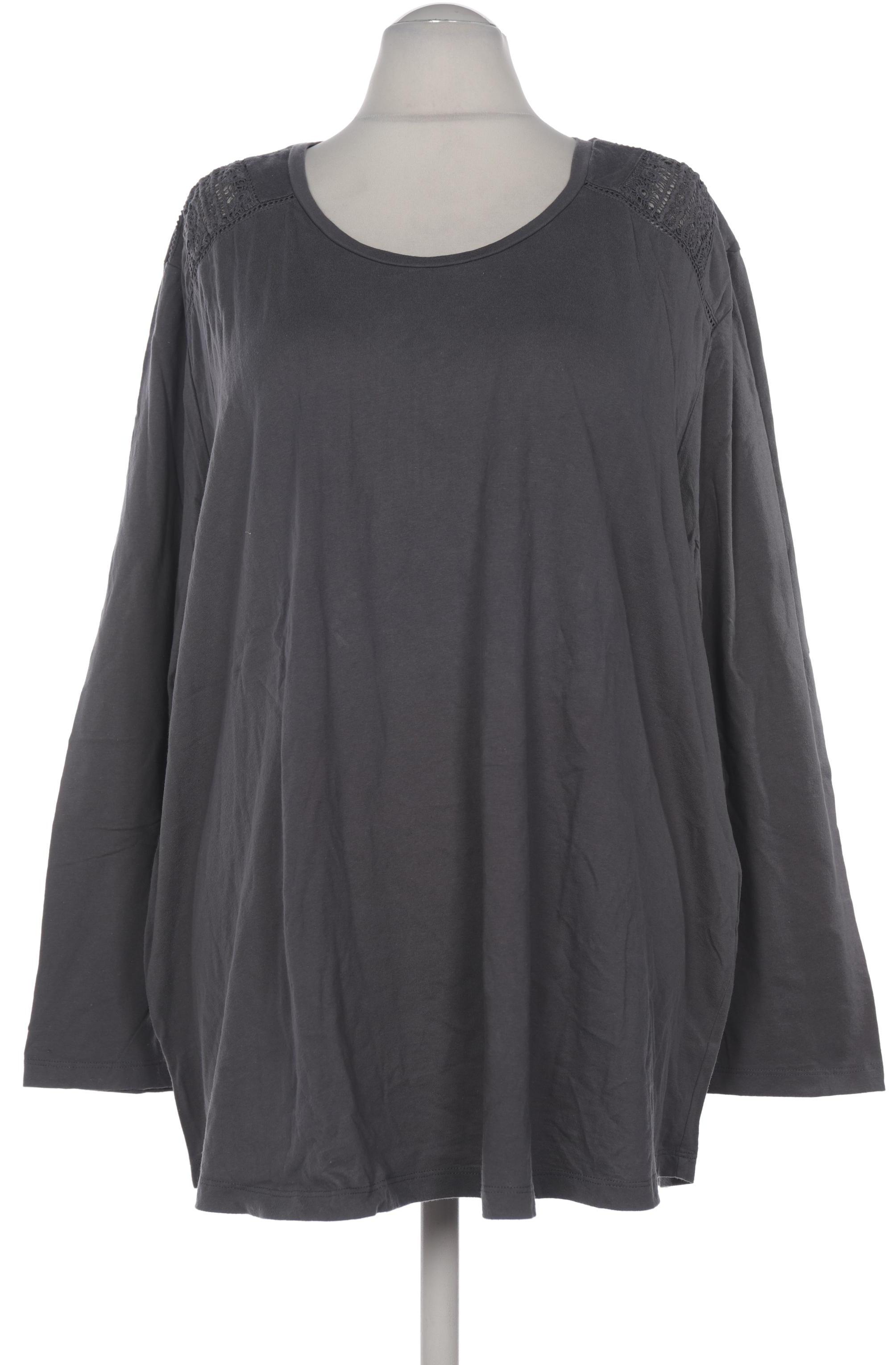 

Pure by Ulla Popken Damen Langarmshirt, grau, Gr. 58