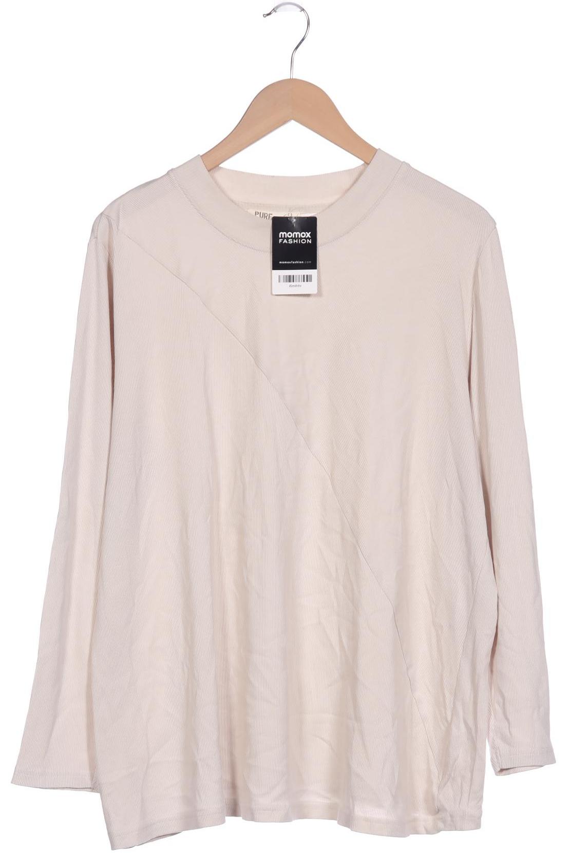 

Pure by Ulla Popken Damen Langarmshirt, cremeweiß, Gr. 50