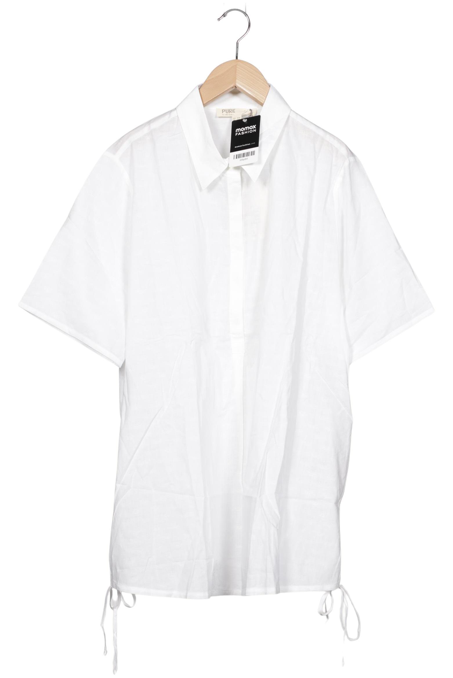

Pure by Ulla Popken Damen Bluse, weiß, Gr. 46