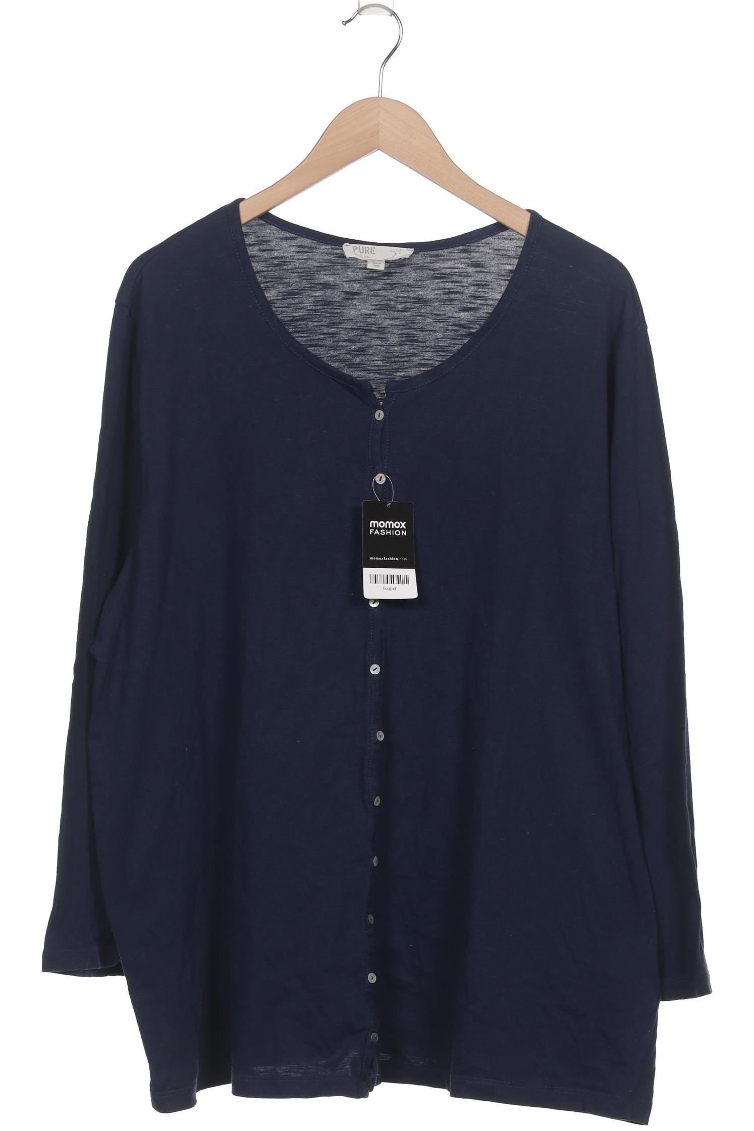 

Pure by Ulla Popken Damen Strickjacke, marineblau, Gr. 50